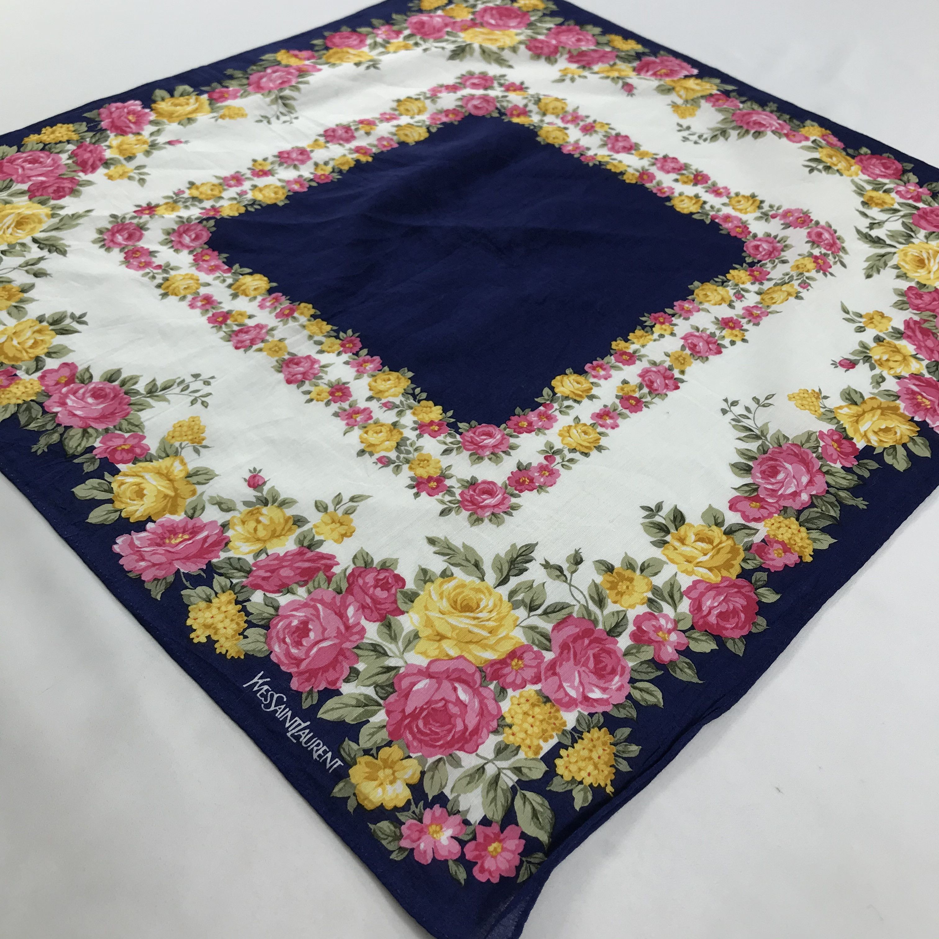Vintage × Yves Saint Laurent Yves Saint Laurent Bandana /Handkerchief/Neckerchief -S1643 Size ONE SIZE - 2 Thumbnail