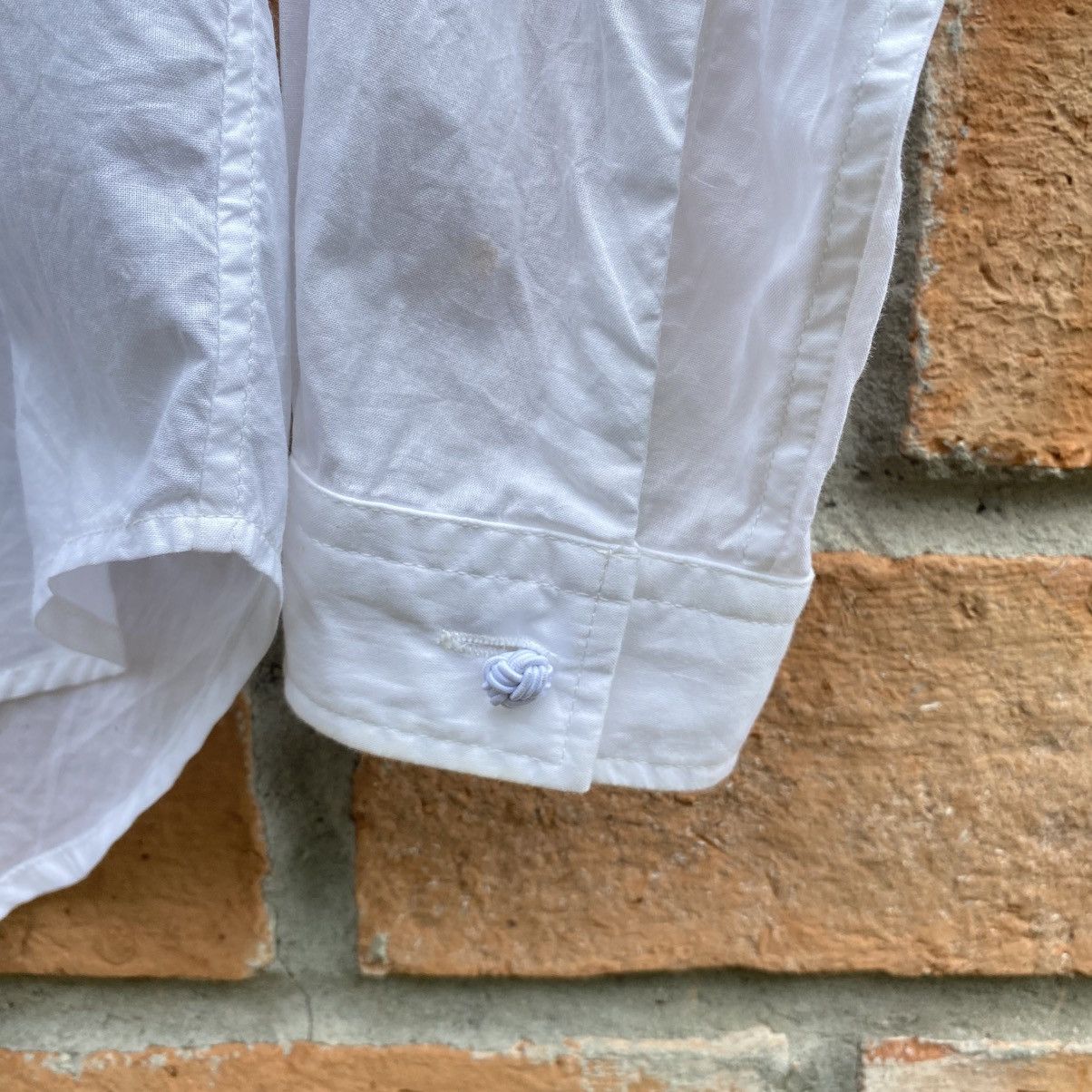 Zucca Zucca White Fitted Button-Up Shirt Size XS / US 0-2 / IT 36-38 - 6 Thumbnail