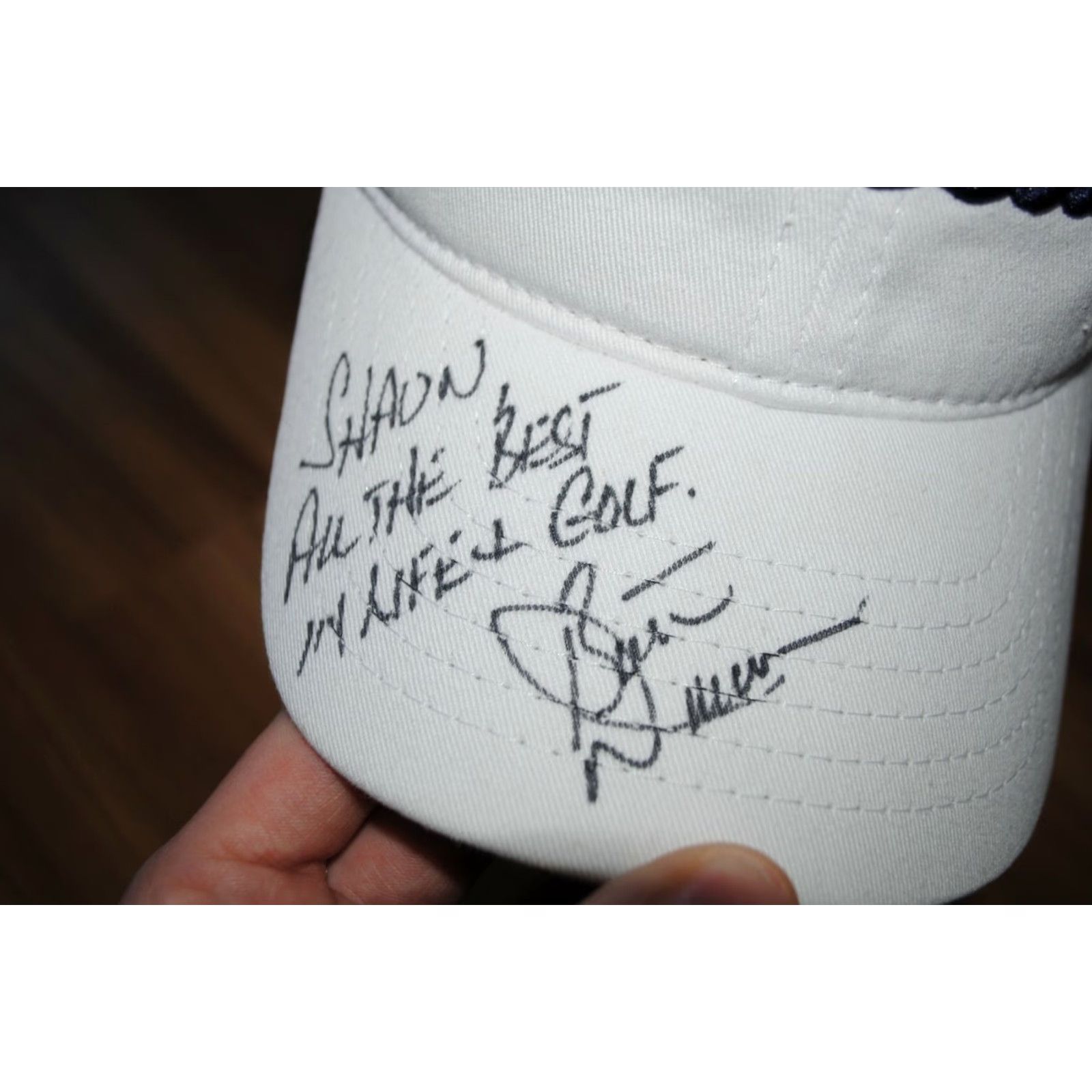 Titleist TITLEIST FJ PRO V1 GOLF HAT CAP STRAPBACK AUTOGRAPH SIGNED PLAYER MEN White Cap Hat Size ONE SIZE - 3 Thumbnail