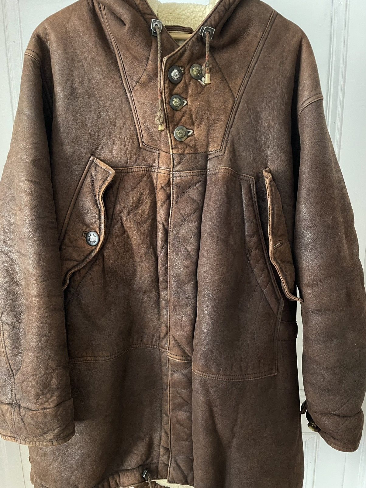Emporio Armani ‘92 EA Shearling Arctic Hunter Parka Vintage Jacket Coat Size US L / EU 52-54 / 3 - 5 Thumbnail
