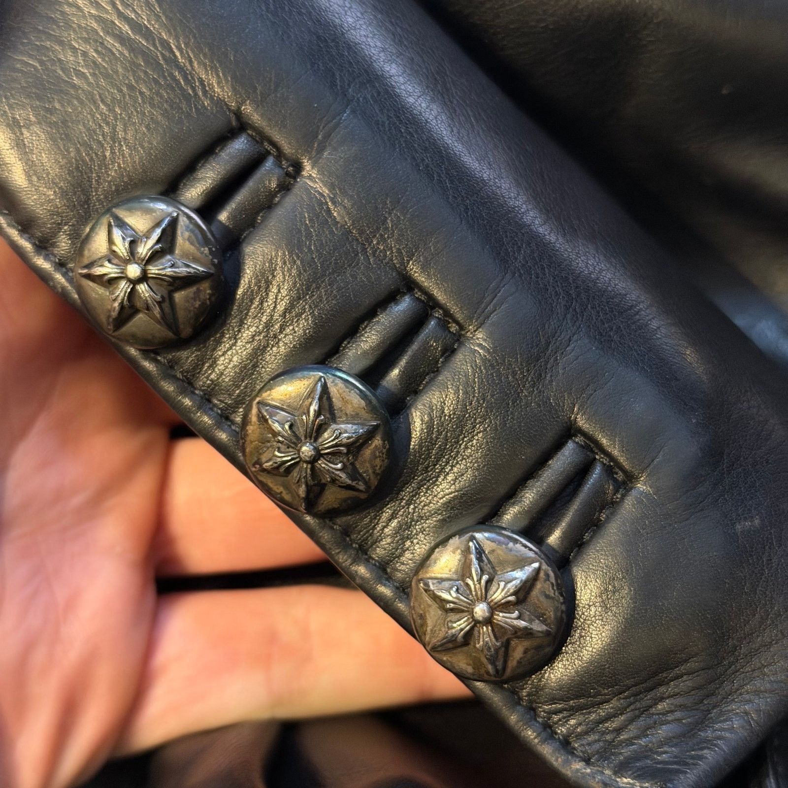 Chrome Hearts Chrome Hearts Leather Trench Jacket Size US XXL / EU 58 / 5 - 6 Thumbnail