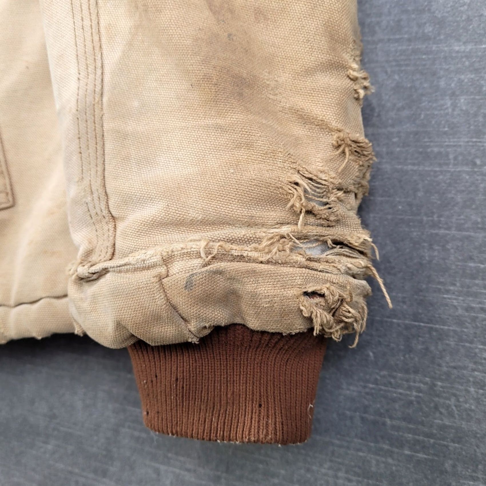 Carhartt VINTAGE Carhartt Mens XL Tan Brown Duck Canvas Arctic Traditional Coat Size US XL / EU 56 / 4 - 2 Thumbnail