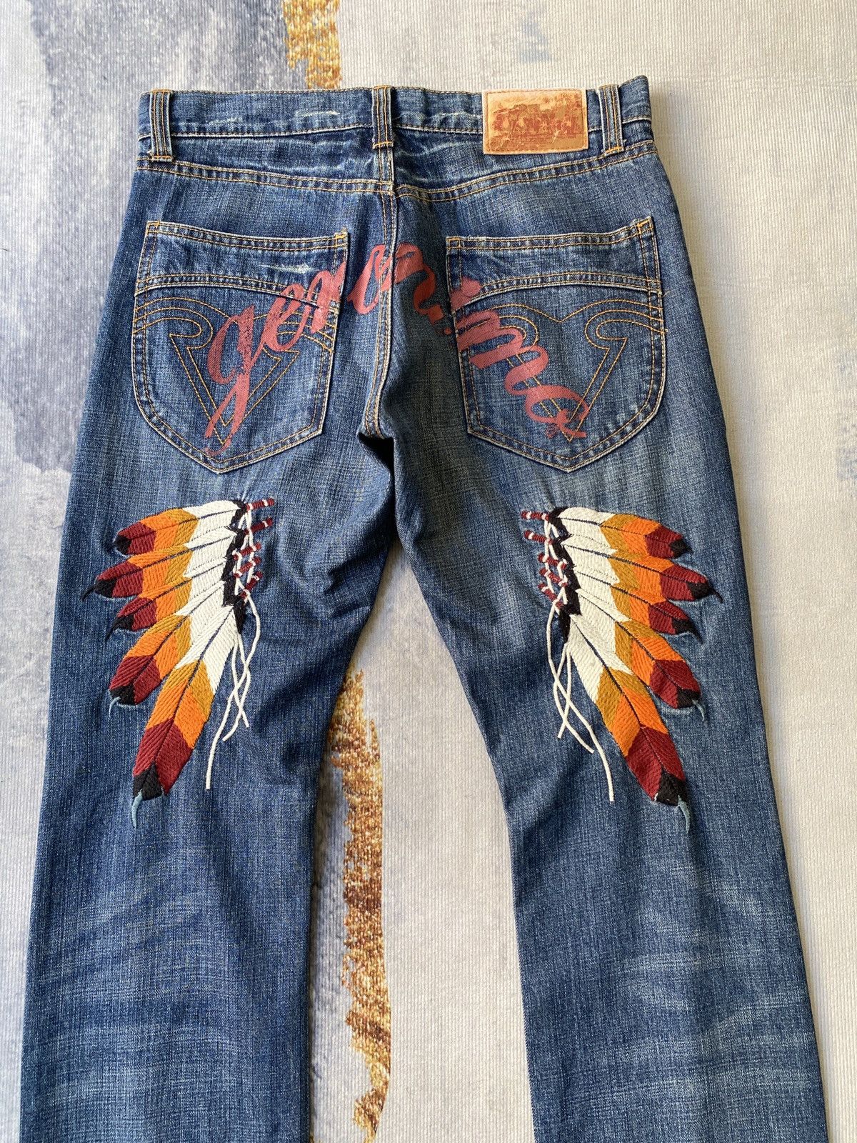 ARIZONA FREEDOM Arizona Geronimo Tribes American Indian Design Denim Size US 30 / EU 46 - 11 Thumbnail