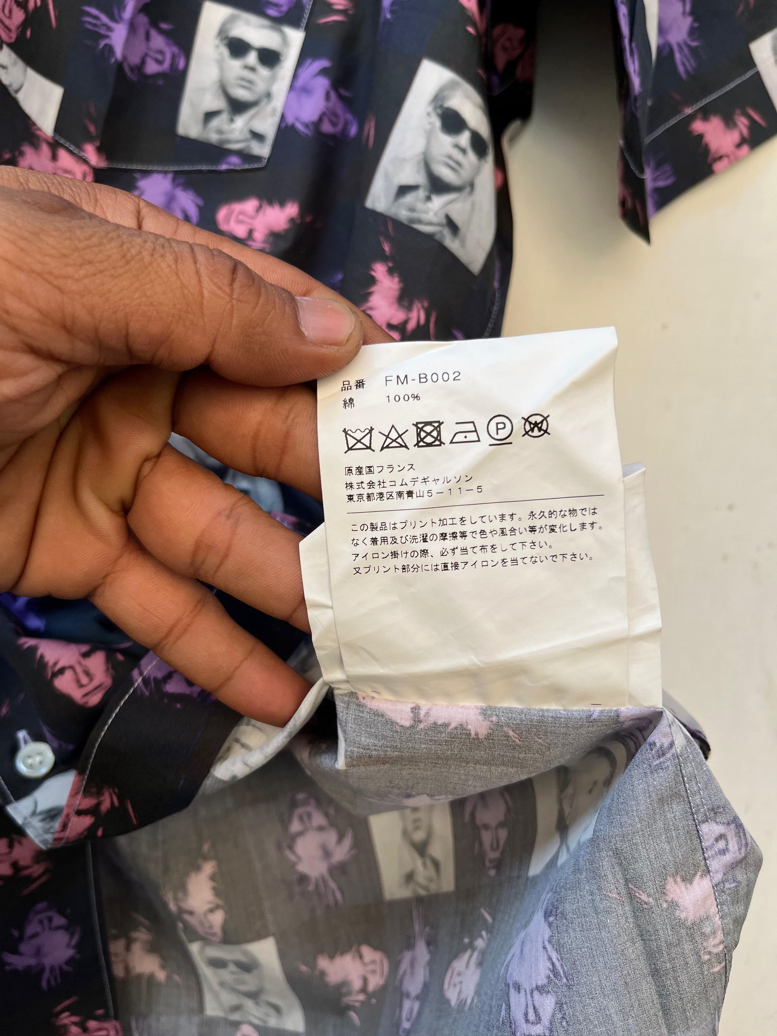 Comme des Garcons Comme Des Garcons x Andy Warhol Button Ups S Size US L / EU 52-54 / 3 - 9 Thumbnail