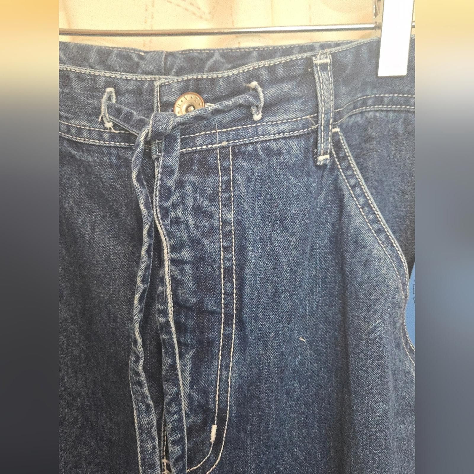 Designer RVT Vintage Denim Skirt Size 32" / US 10 / IT 46 - 2 Thumbnail