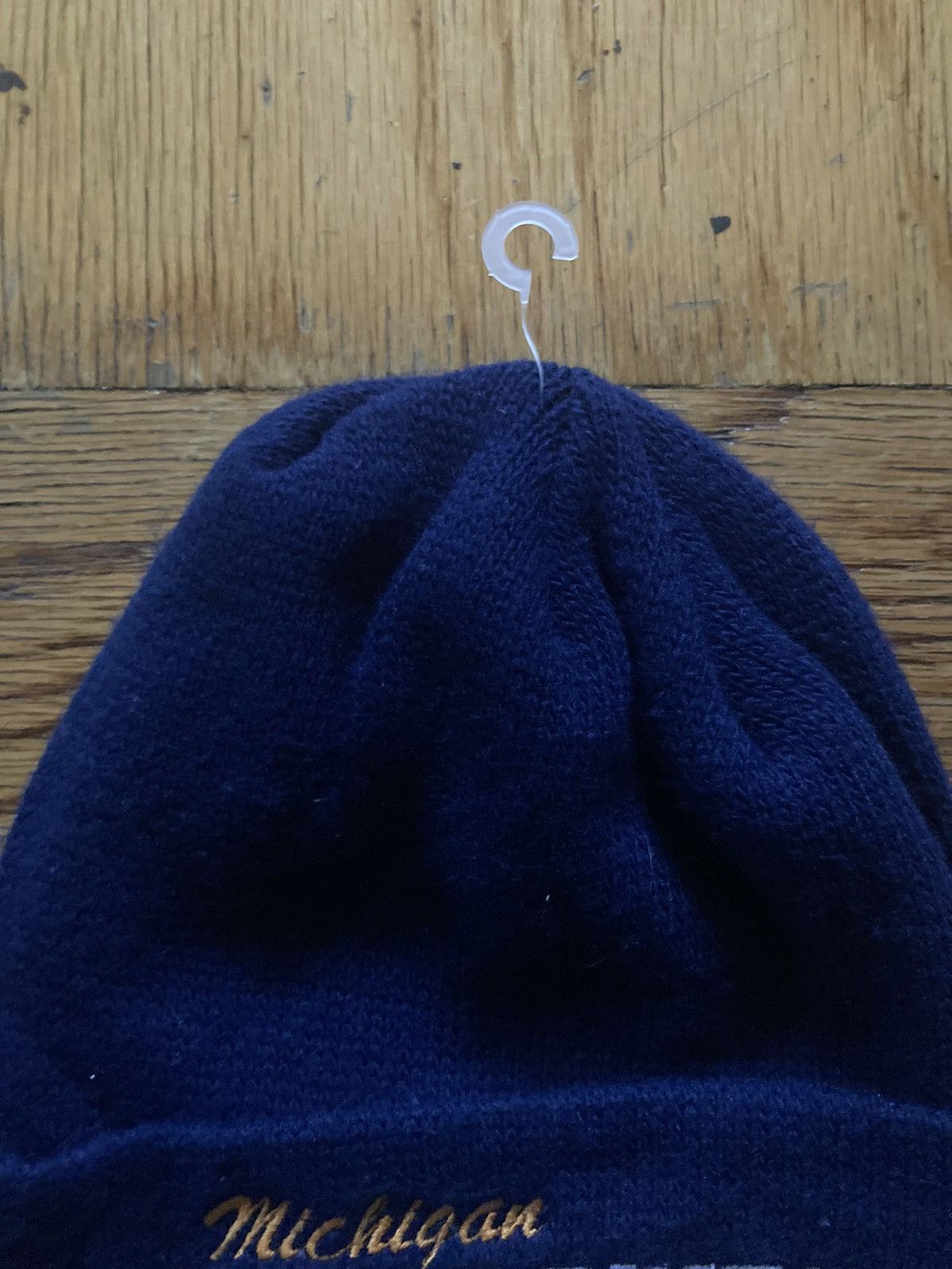 NCAA VINTAGE Michigan Wolverines Beanie Hat Knit Winter Ski Hat Size ONE SIZE - 3 Thumbnail