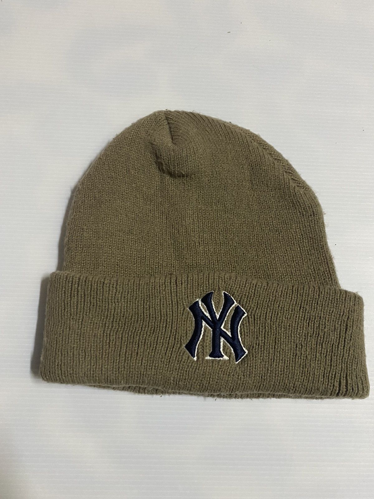 MLB MLB New York Small Logo Embroidery Beanie Hat Size ONE SIZE - 1 Thumbnail