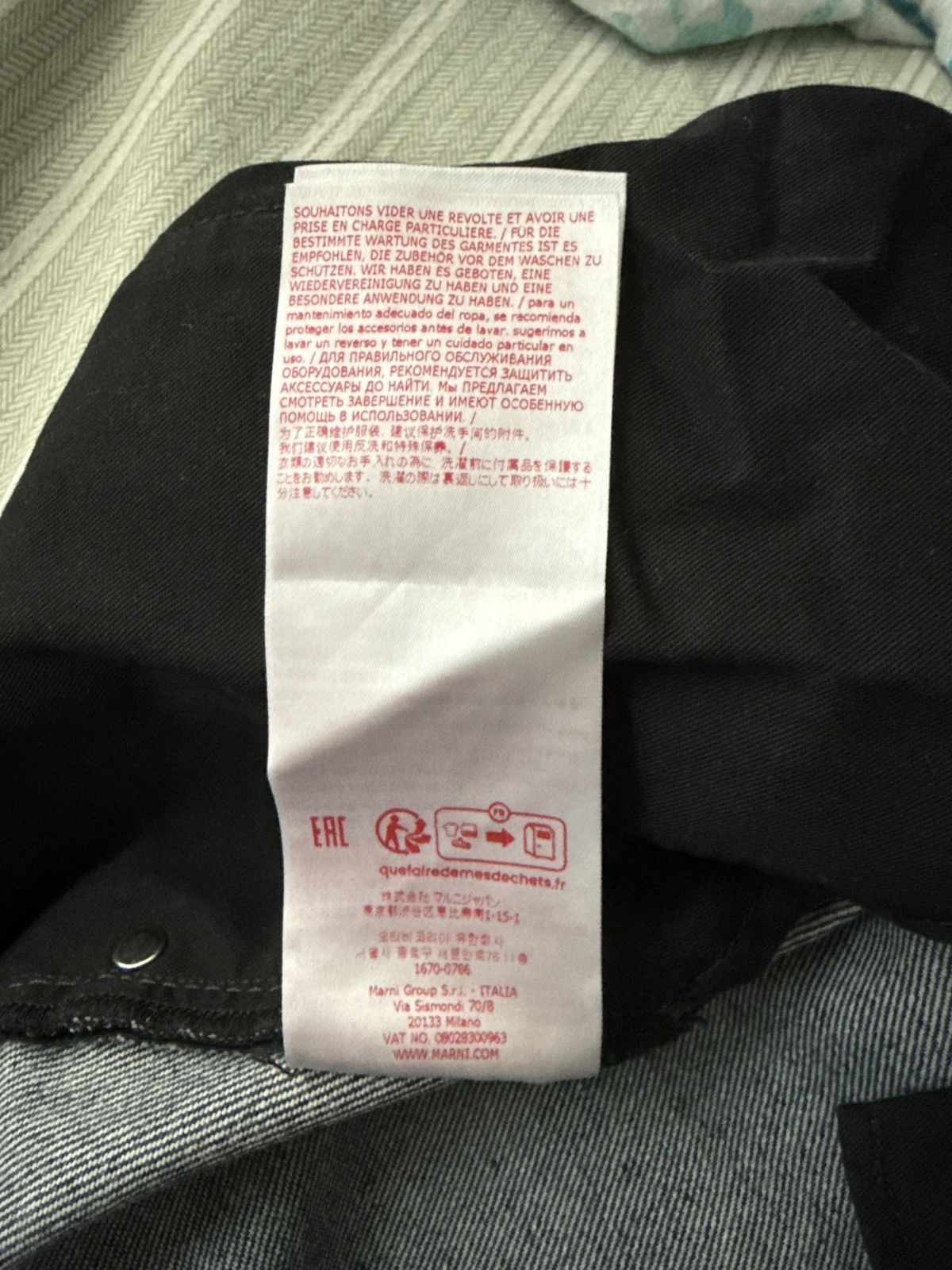 Marni Marni Logo Patch Wide Leg Jeans Size US 32 / EU 48 - 11 Thumbnail