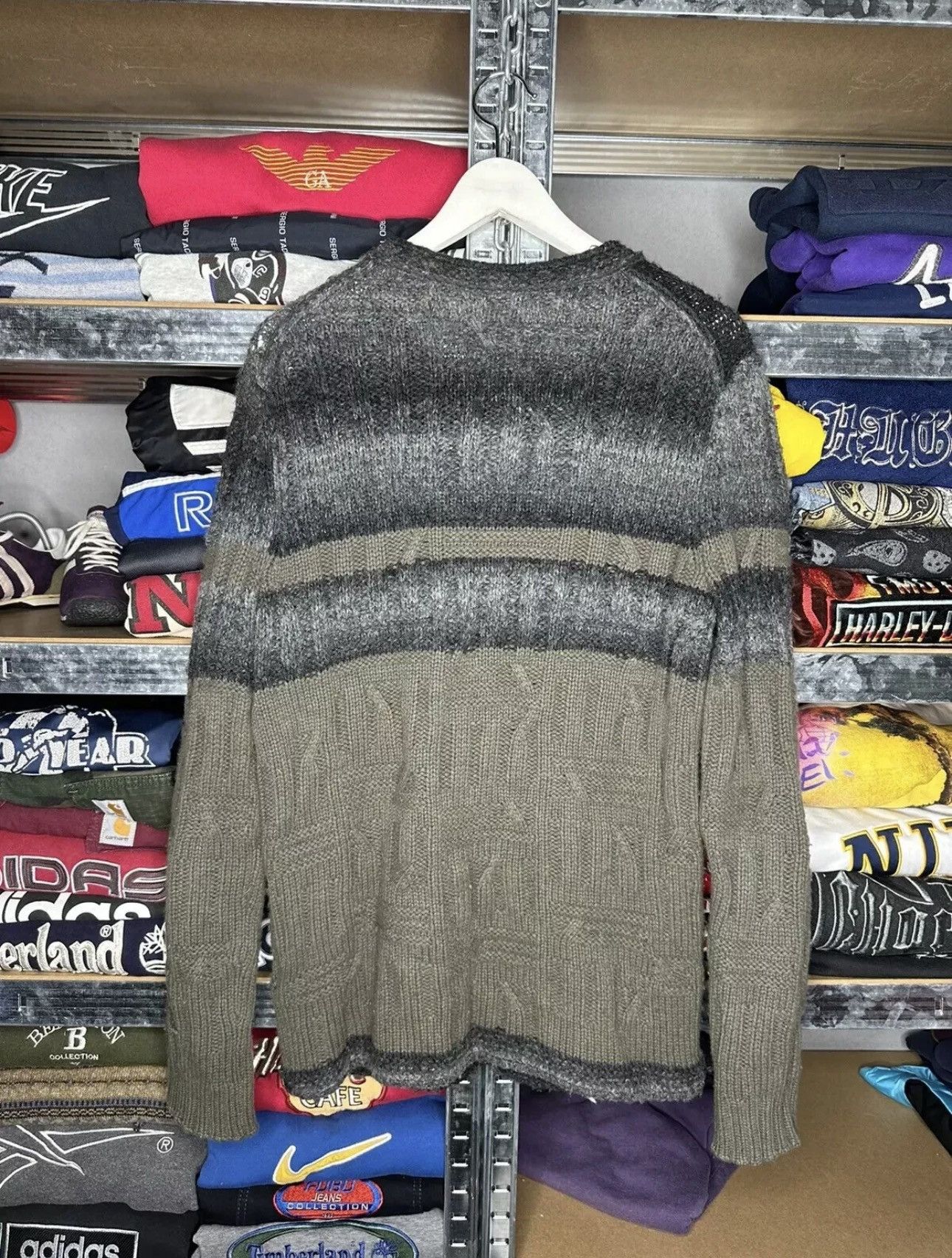 Hugo Boss Hugo Boss Virgin Wool Cable knitwear Knit Sweater Size US M / EU 48-50 / 2 - 2 Thumbnail