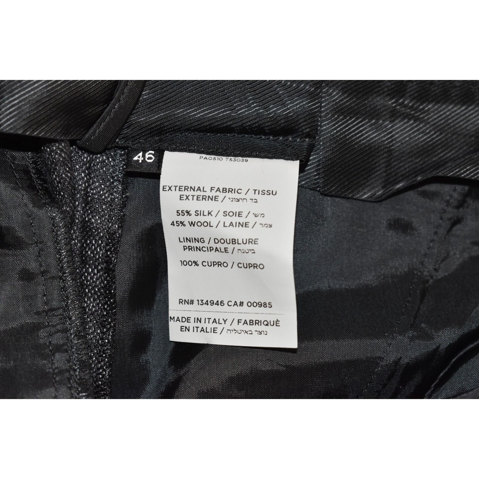 Tom Ford TOM FORD Micro Check Wool & Silk Tapered Leg Trousers Sz 46 Size US 30 / EU 46 - 6 Thumbnail
