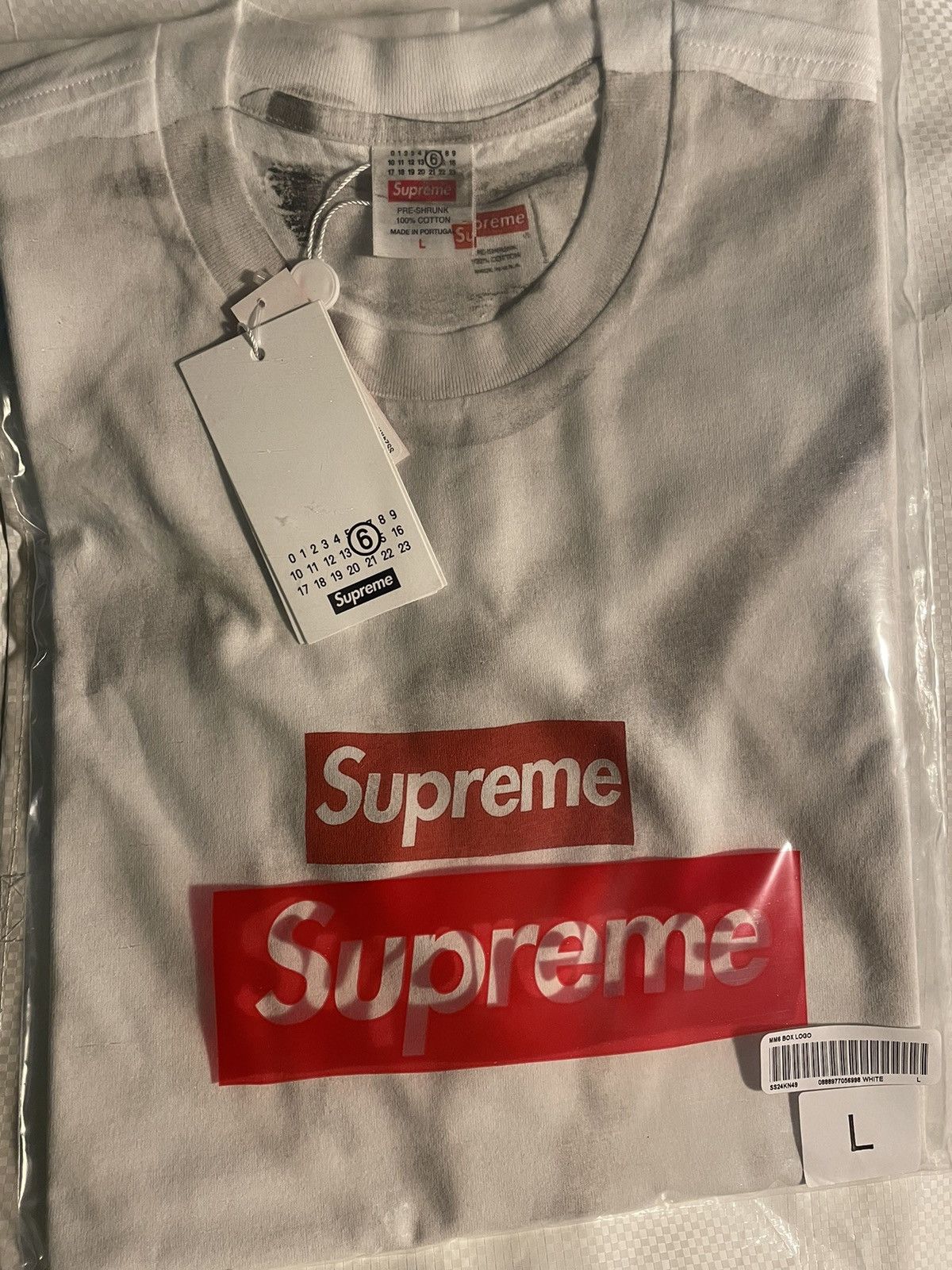 Maison Margiela × Supreme Supreme x Margiela MM6 Box Logo L | Grailed