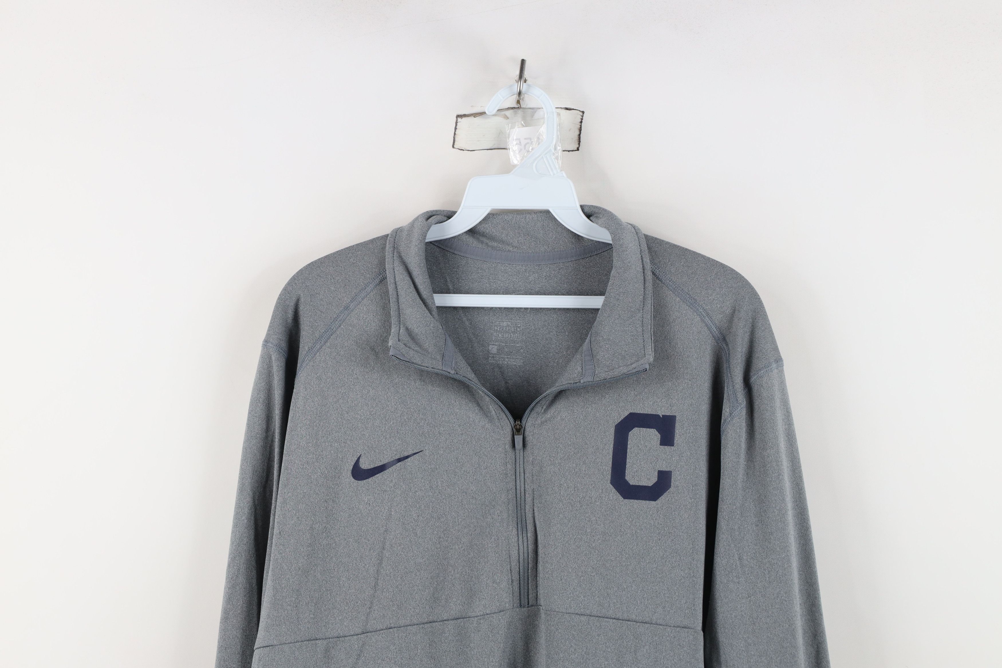 Nike Nike Cleveland Baseball Half Zip Pullover Jacket Top Size US L / EU 52-54 / 3 - 2 Thumbnail