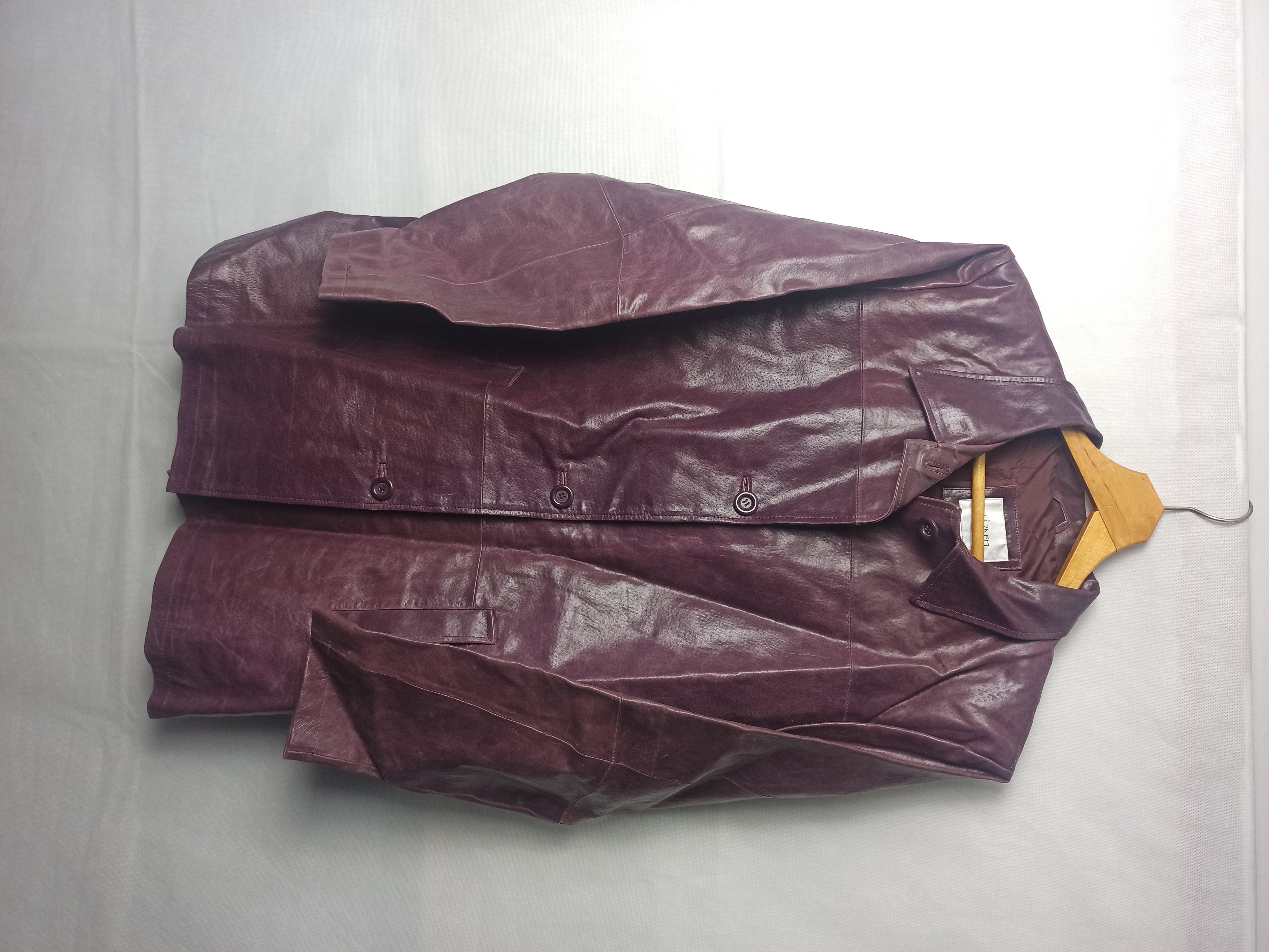 image of Avant Garde x Leather Jacket 90's Vintage Purpure Genuine Leather Jacket in Purple, Women's (Size L