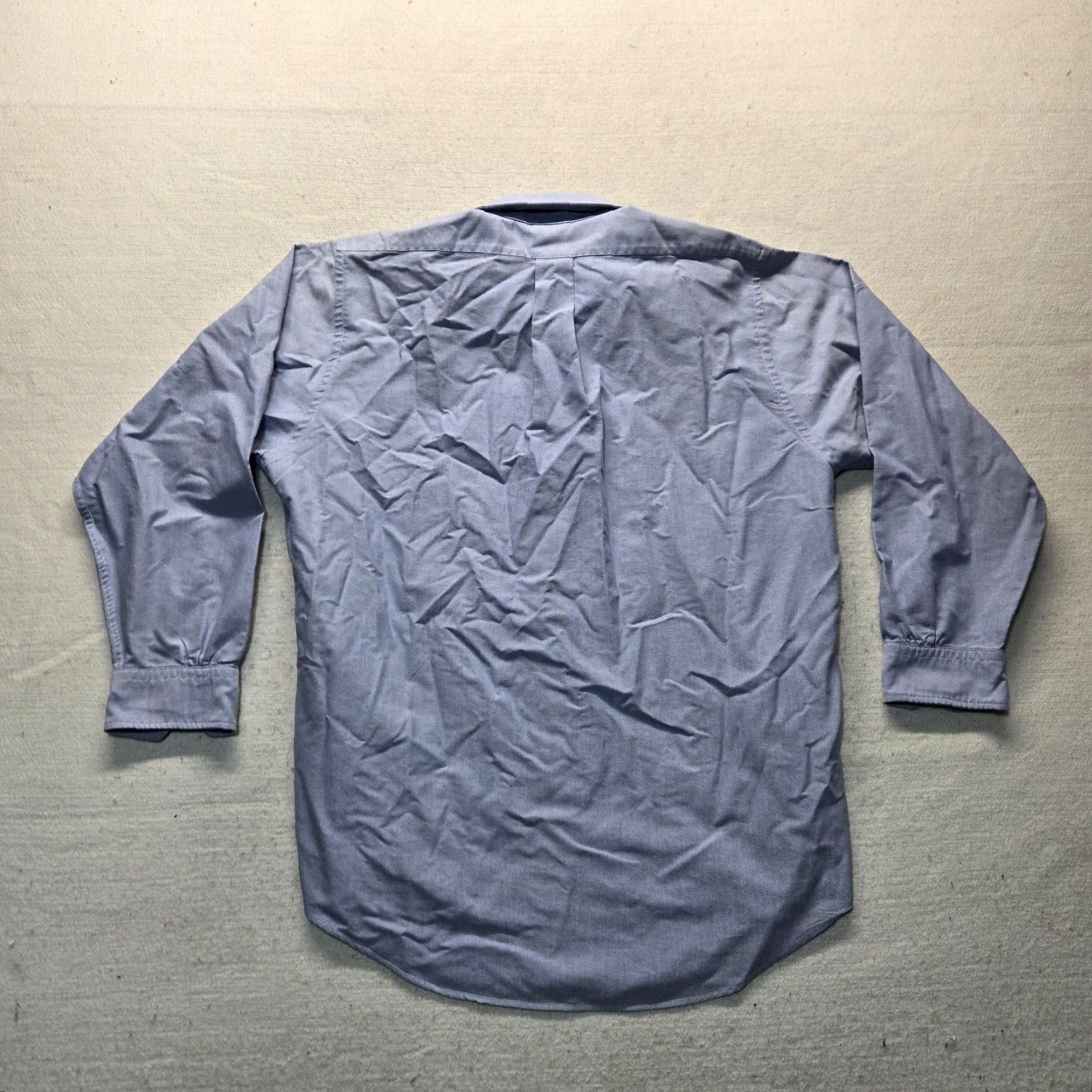 Brooks Brothers Brooks Brothers Shirt Button-Up Blue Long Sleeve Cotton Adult Size 16.5 Regular Mens Size 42R - 7 Thumbnail