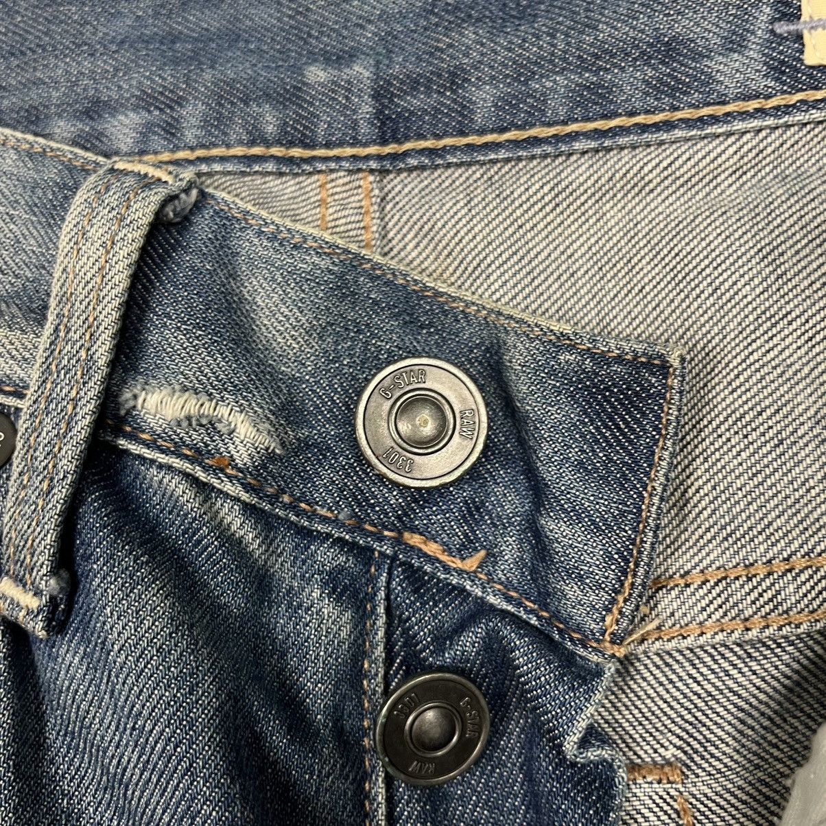 G-Star Vintage G Star Raw Distressed Denim Jeans Size US 30 / EU 46 - 8 Thumbnail