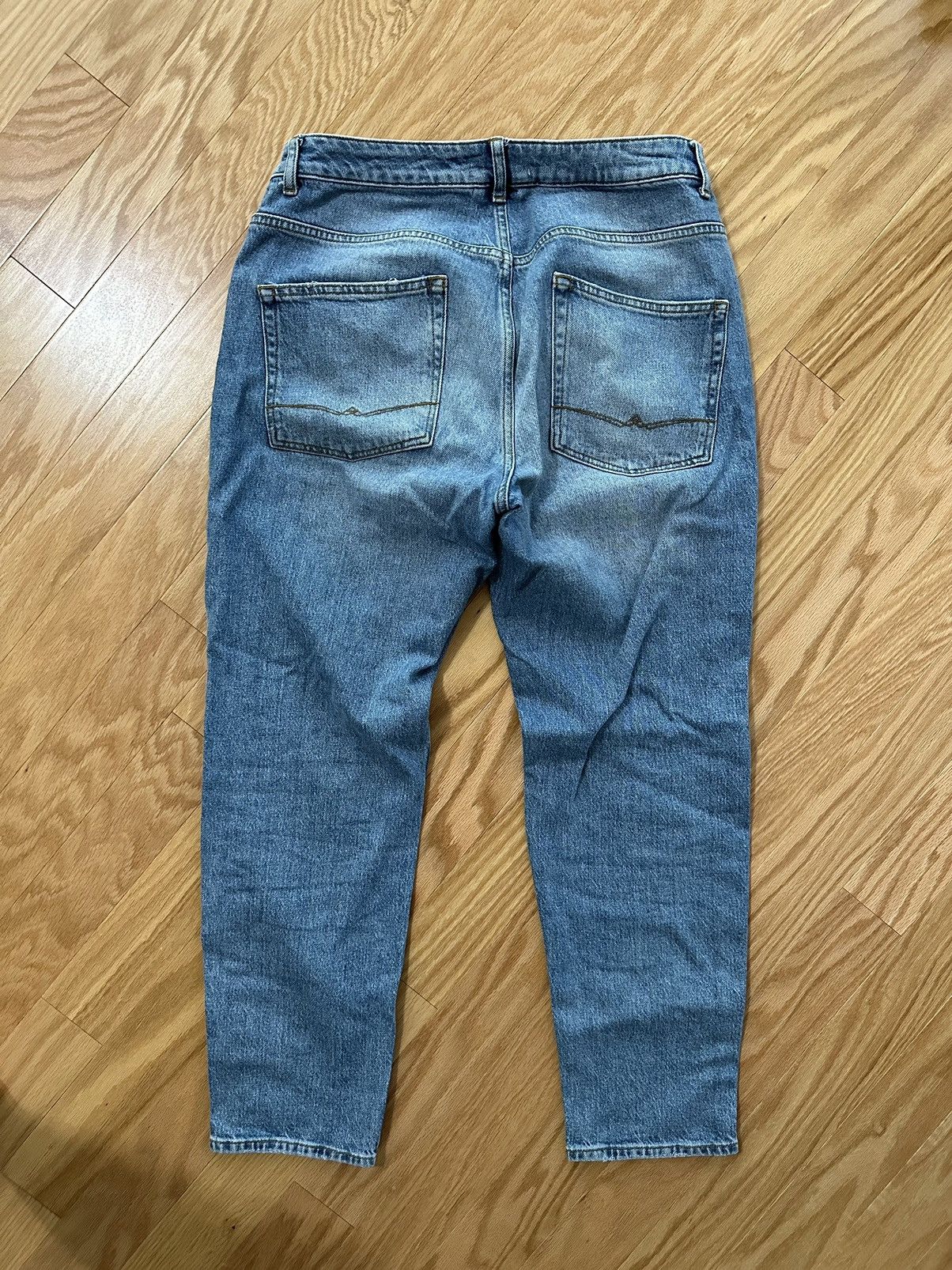 Asos ASOS design stretch tapered jeans in vintage light wash blue Size US 34 / EU 50 - 2 Thumbnail