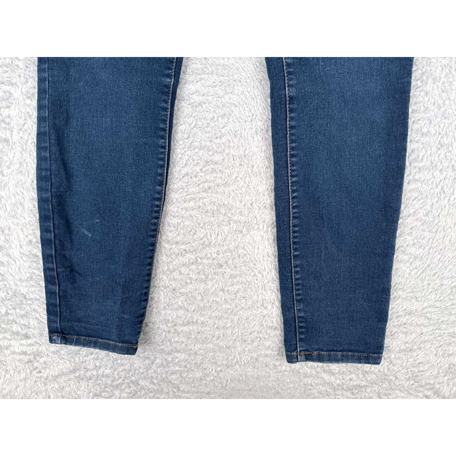 Vintage Workshop Jeans Women Jeans Skinny Mid Blue 28x26 4 Regular Denim Cotton Blend 5-Pocket Design Button Pockets Mens? Women. Size 27" / US 4 / IT 40 - 2 Thumbnail