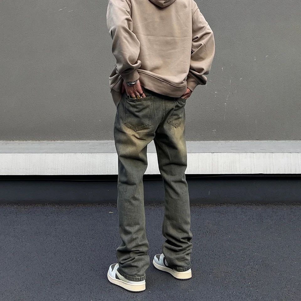 Japanese Brand × Vintage Slim Jeans Men Street Vintage Washed-out Skinny Vaqueros Size US 29 - 4 Thumbnail
