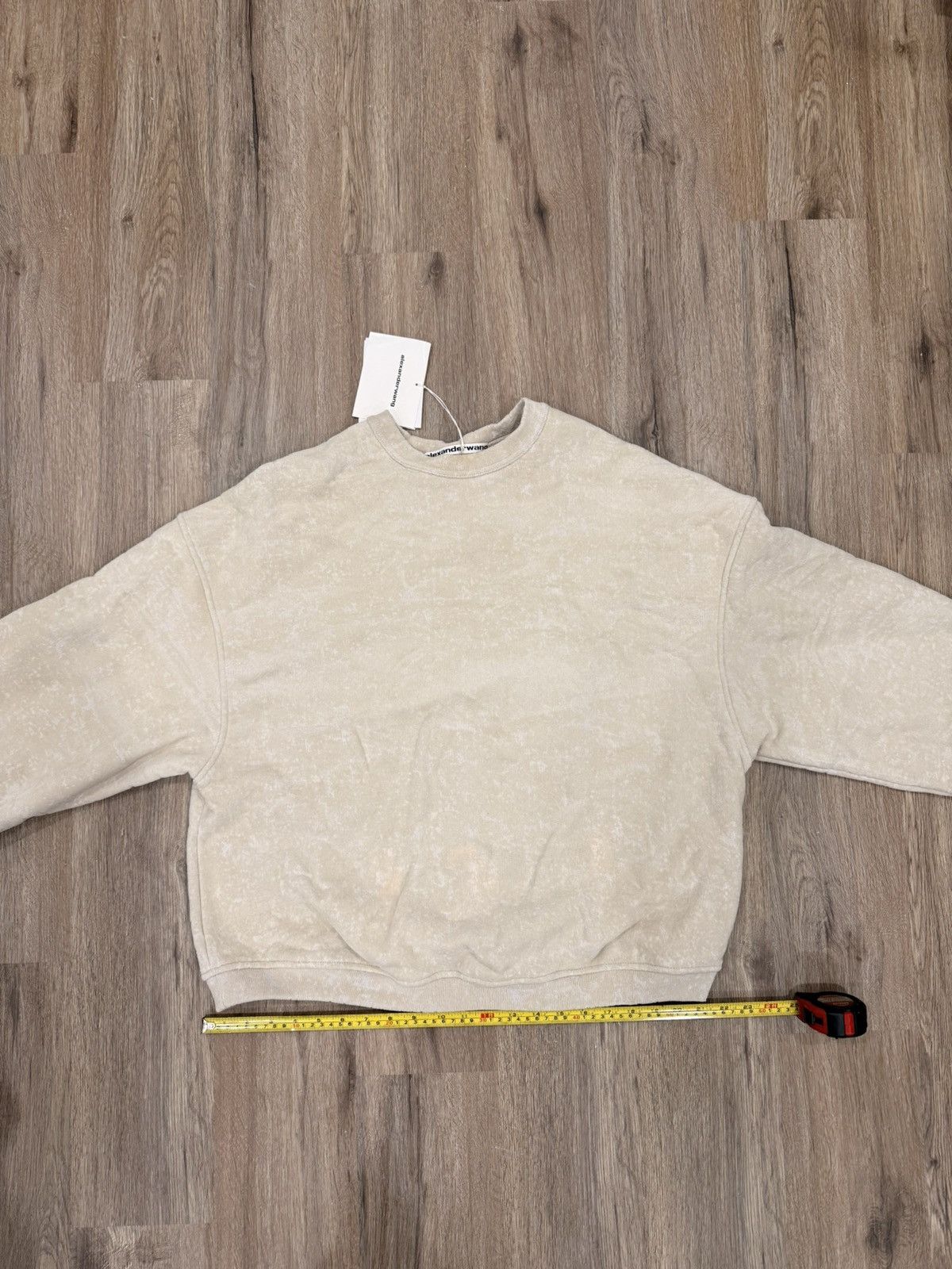 Alexander Wang oversized sweatshirt in flocked terry Size US XS / EU 42 / 0 - 1 Thumbnail