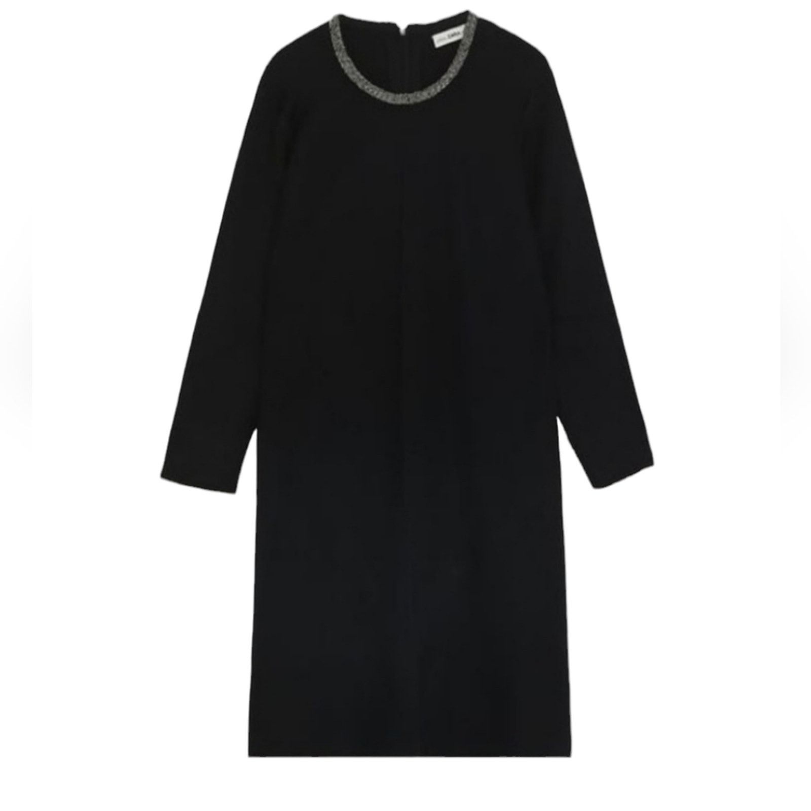 Zara NWT Zara Knit Beaded Neck Sweater Dress Small Size S / US 4 / IT 40 - 3 Thumbnail