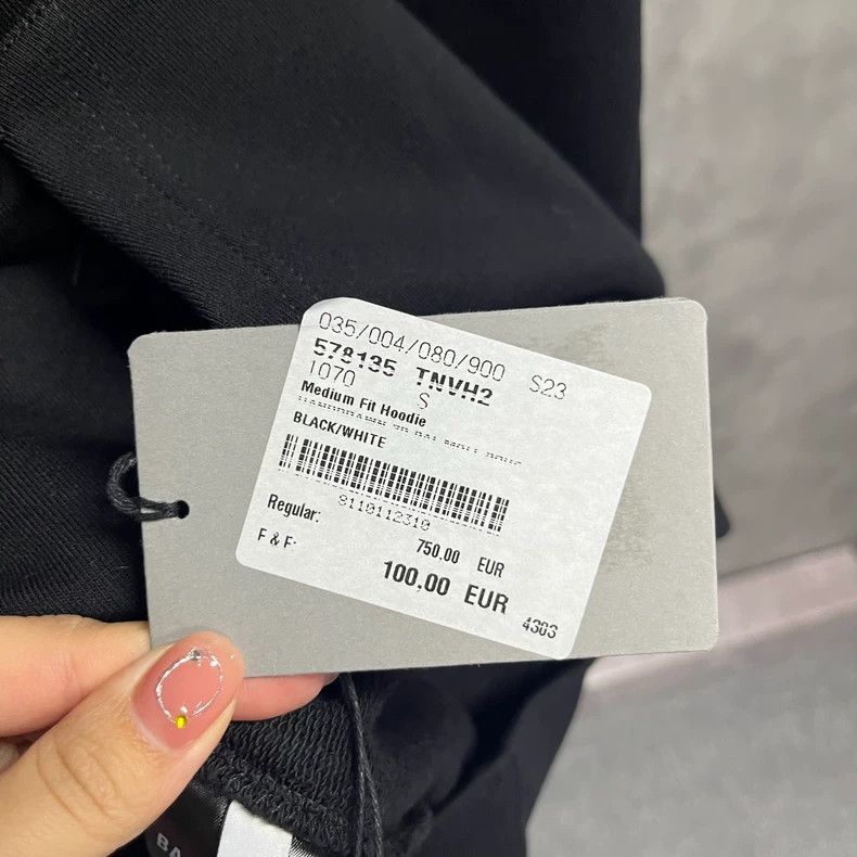 Balenciaga Balenciaga latest black logo letter printed long sleeved pu Size US S / EU 44-46 / 1 - 5 Thumbnail