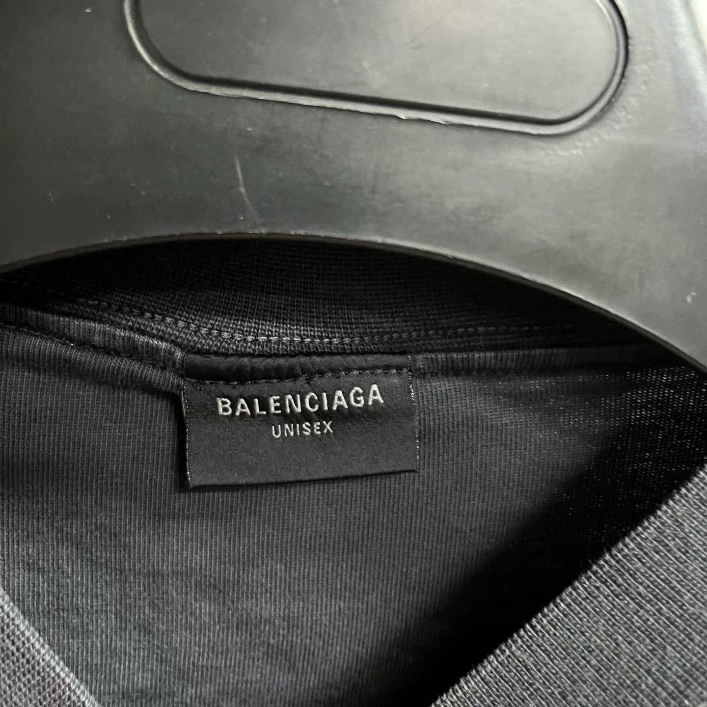 Balenciaga Balenciaga Black Logo Print Short Sleeve T-Shirt Size US L / EU 52-54 / 3 - 2 Thumbnail