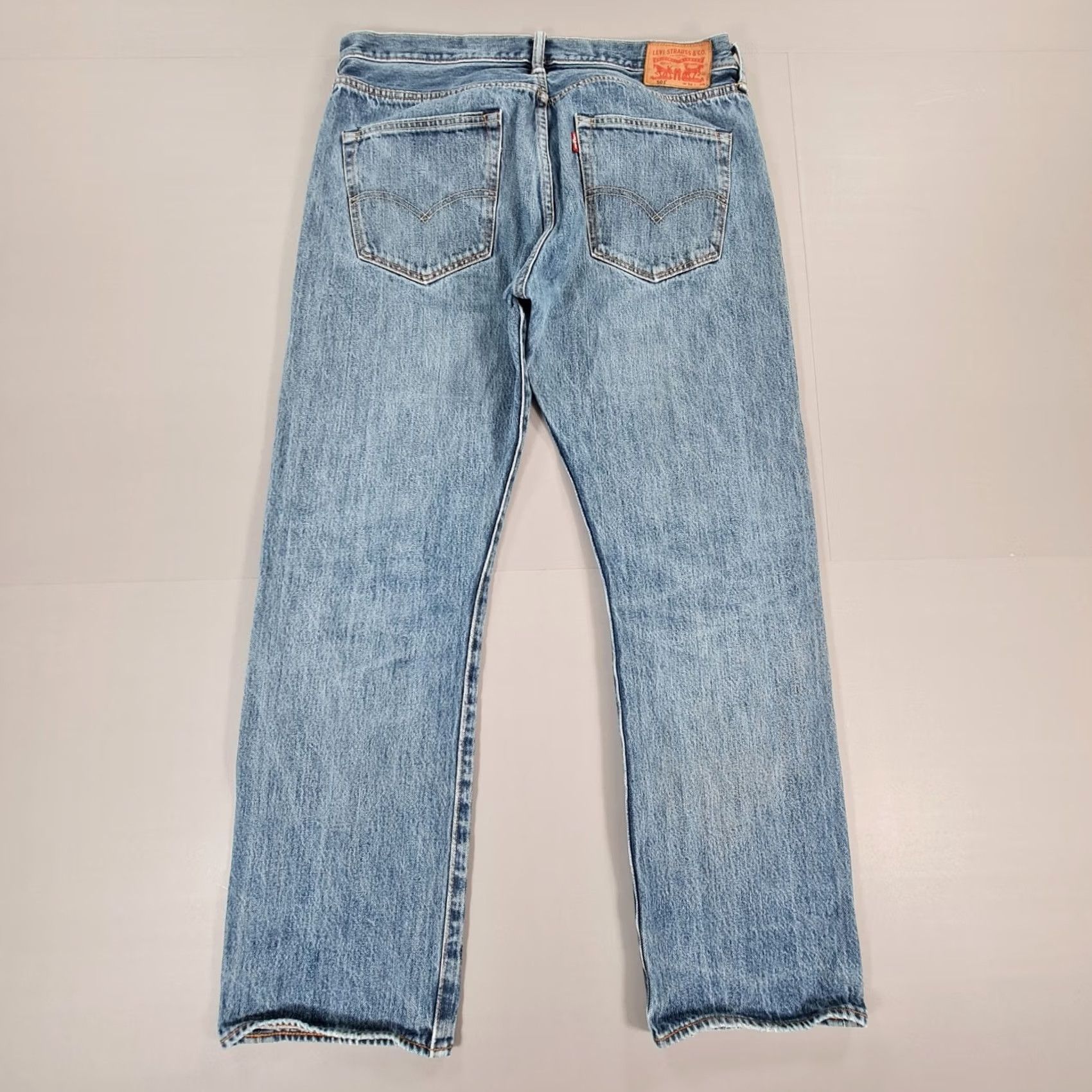 Levi's Levi's 501 Jeans Mens Blue W36 L30 Regular Straight Denim Size US 36 / EU 52 - 7 Thumbnail