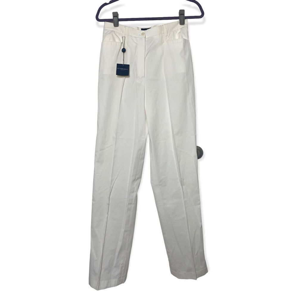 Burberry Burberry Golf White Pants Women’s Size 6 Cotton Stretch New Size 28" / US 6 / IT 42 - 5 Thumbnail