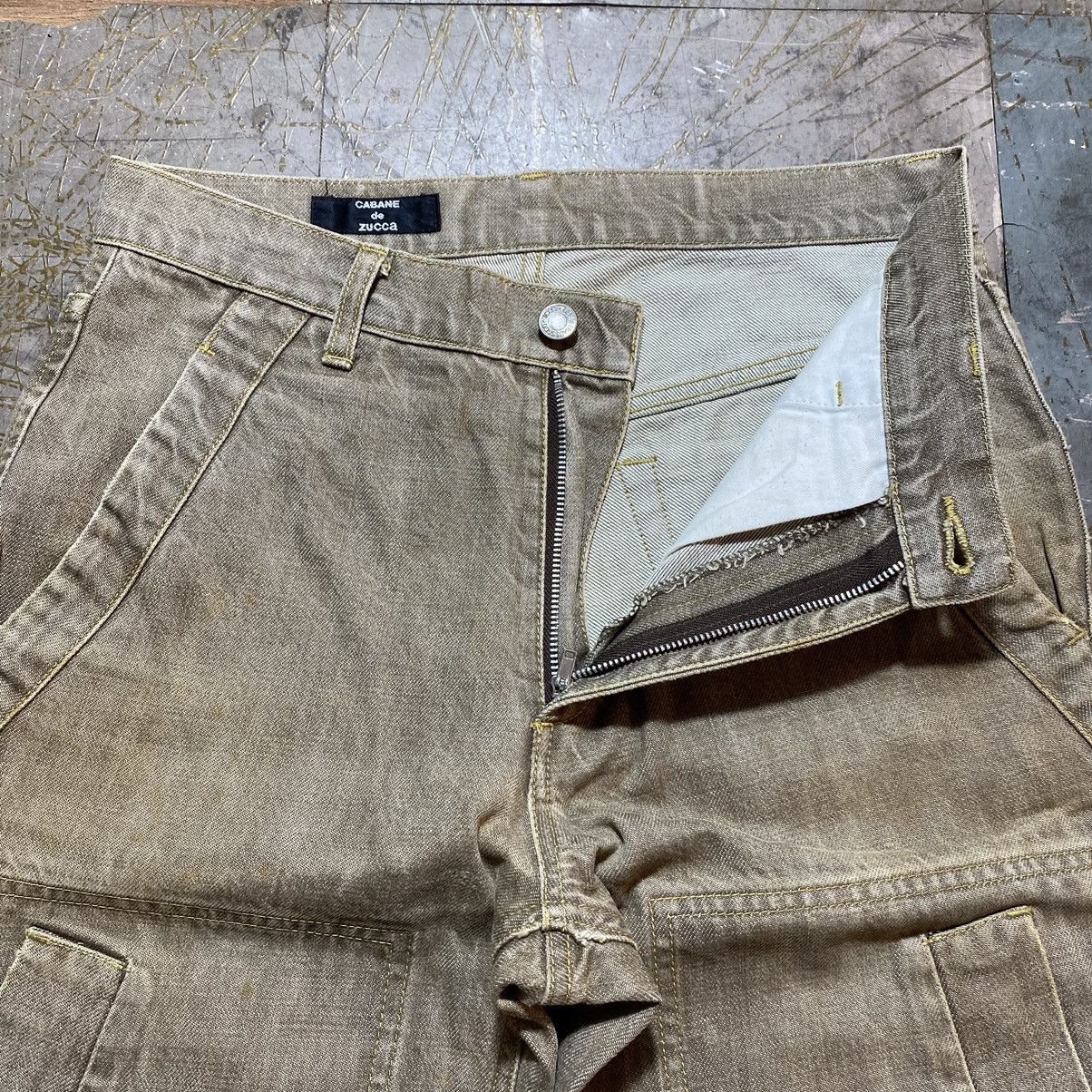 Designer Cabane De Zucca Double Knee Jeans Size US 30 / EU 46 - 6 Thumbnail