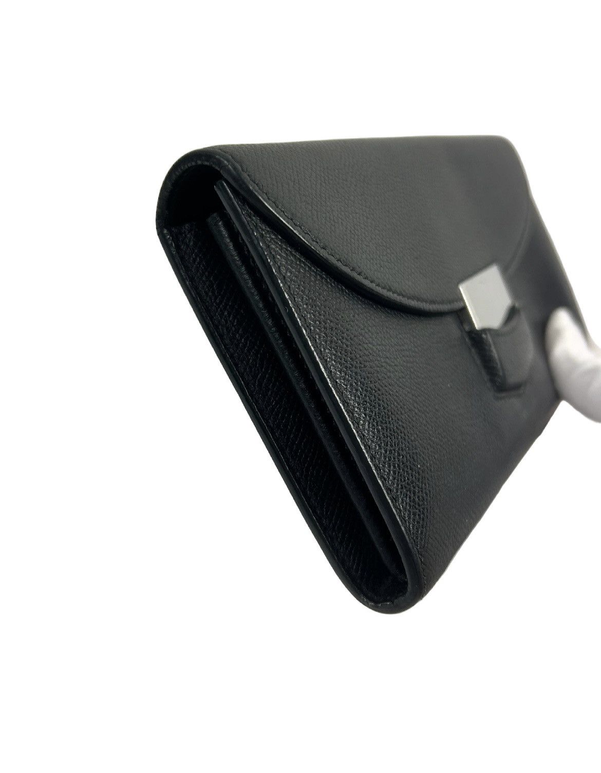 Celine Celine Black Leather Flap Wallet Size ONE SIZE - 4 Thumbnail