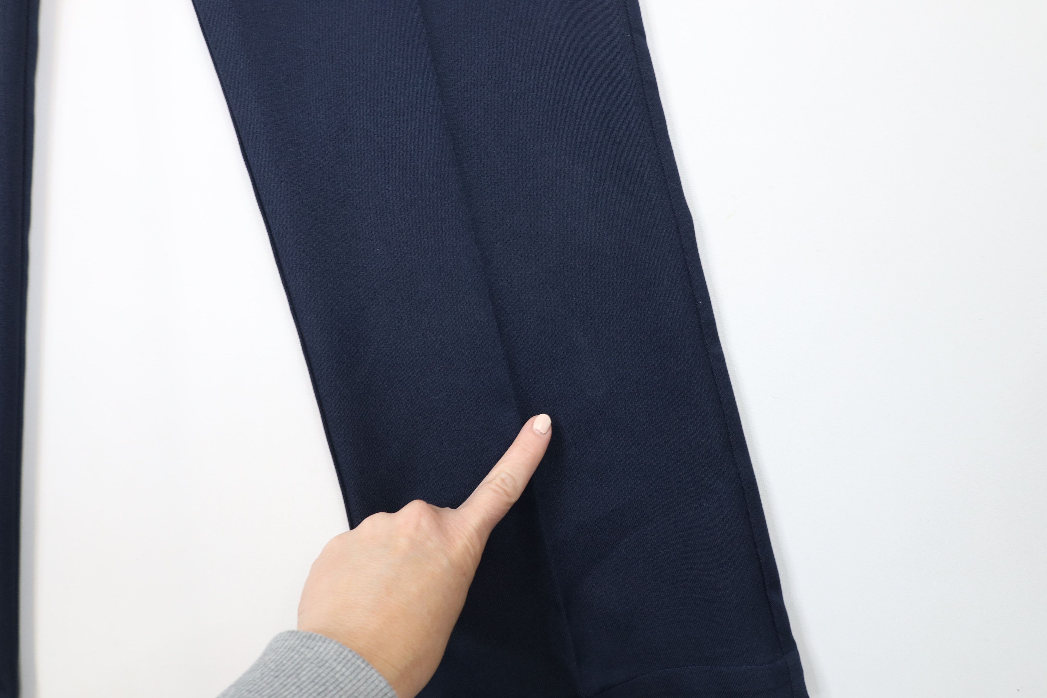 Vintage Vintage 90s Streetwear Flared Wide Leg Chino Pants Navy Blue Size US 30 / EU 46 - 6 Thumbnail