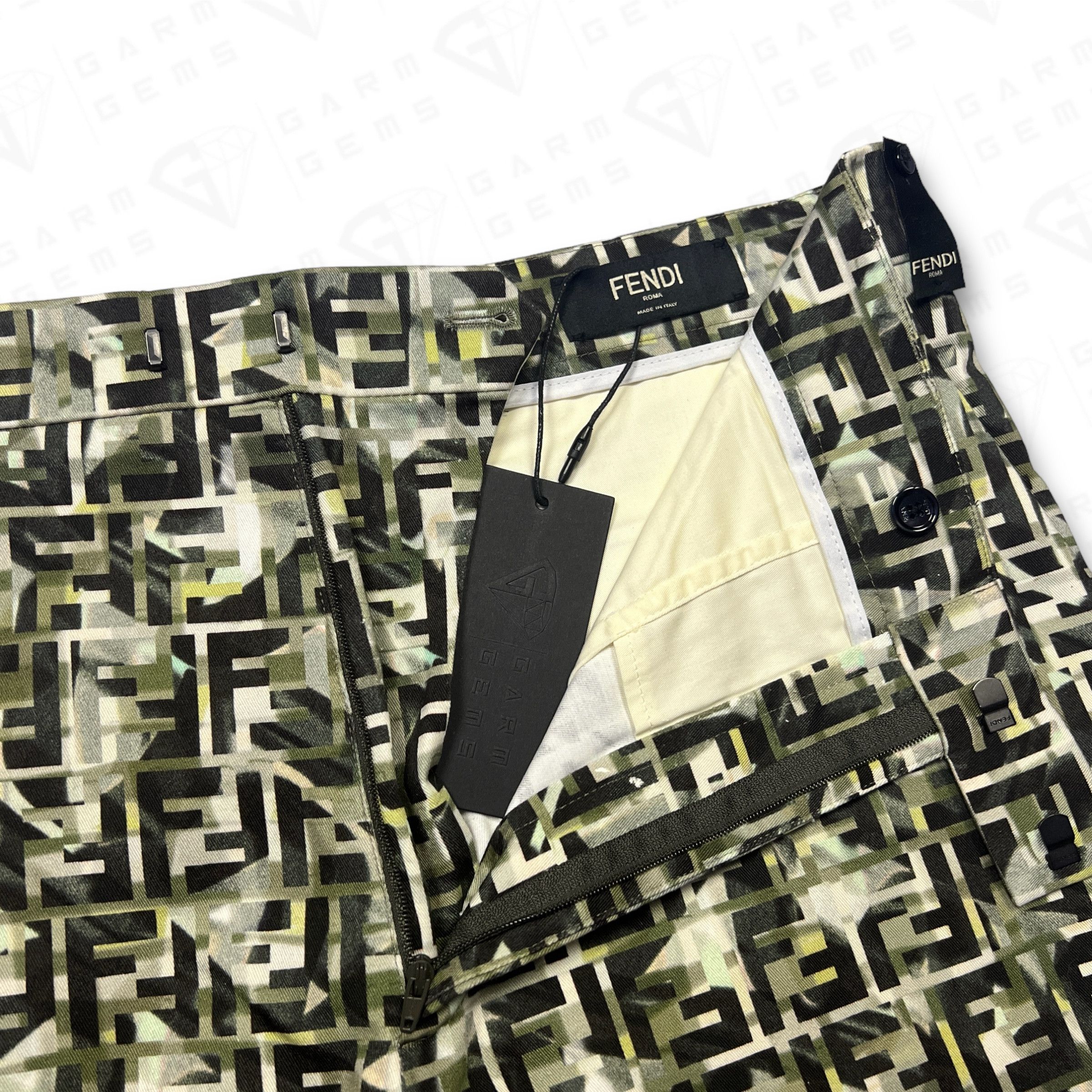 Fendi Fendi FF Camo Bermuda Shorts Size US 32 / EU 48 - 3 Thumbnail