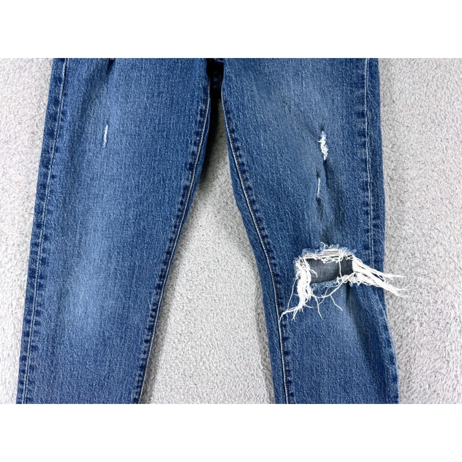 Levi's VINTAGE Levi's Jeans Womens 24 Denim Wedgie Fit Distressed Mid Rise Blue 5-Pocket Regular Regular Fit Boys Womens Size 42" / US 20 - 7 Thumbnail