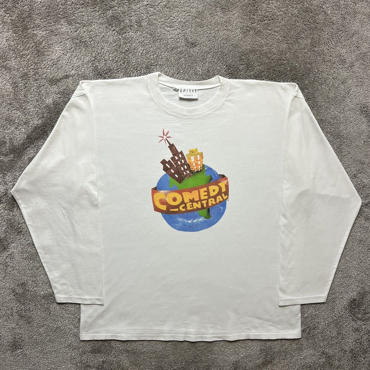 Vintage Comedy Central Big Logo Long Sleeve T-shirt Single Stitch Size US XL / EU 56 / 4 - 2 Thumbnail