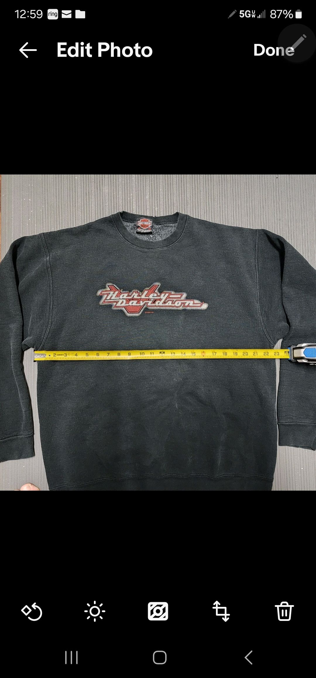 Harley Davidson Vtg Harley Davidson Redline Crewneck Pullover Sweater Large Size US XL / EU 56 / 4 - 3 Thumbnail