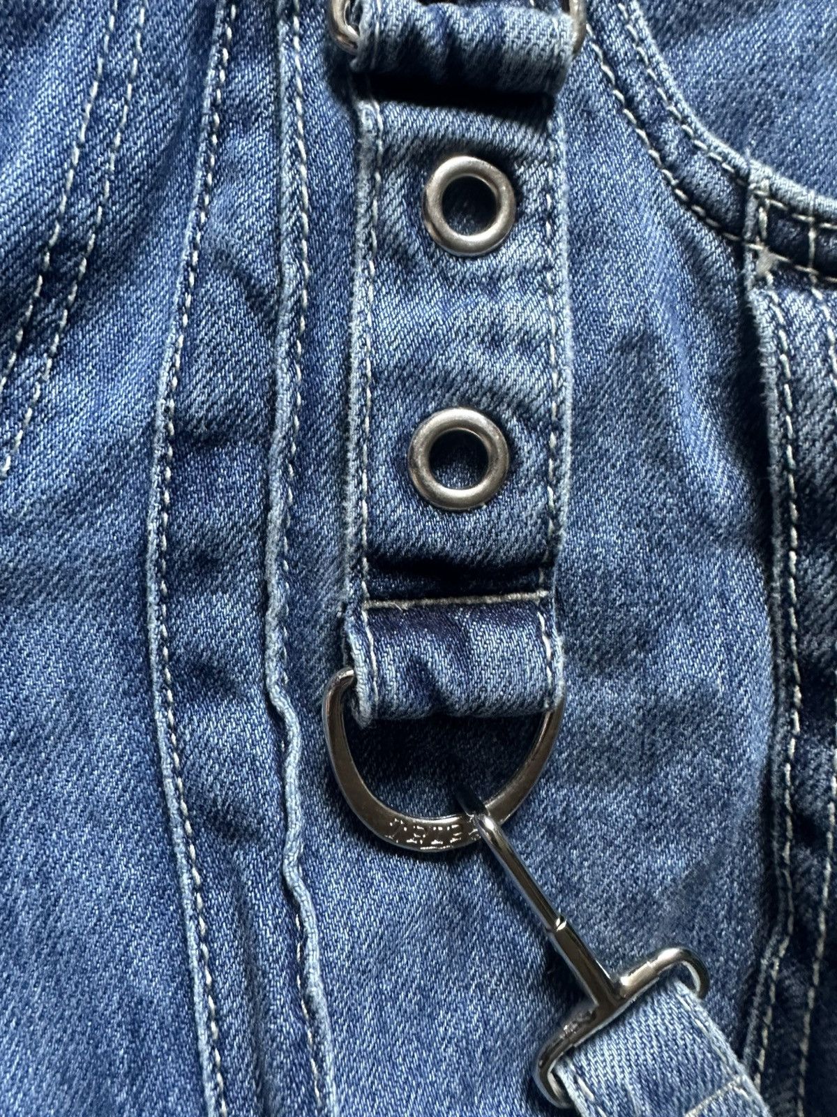 Tripp NYC Tripp NYC Denim X Strap Pants [Light Blue] XXS Size 26" / US 2 / IT 38 - 16 Thumbnail