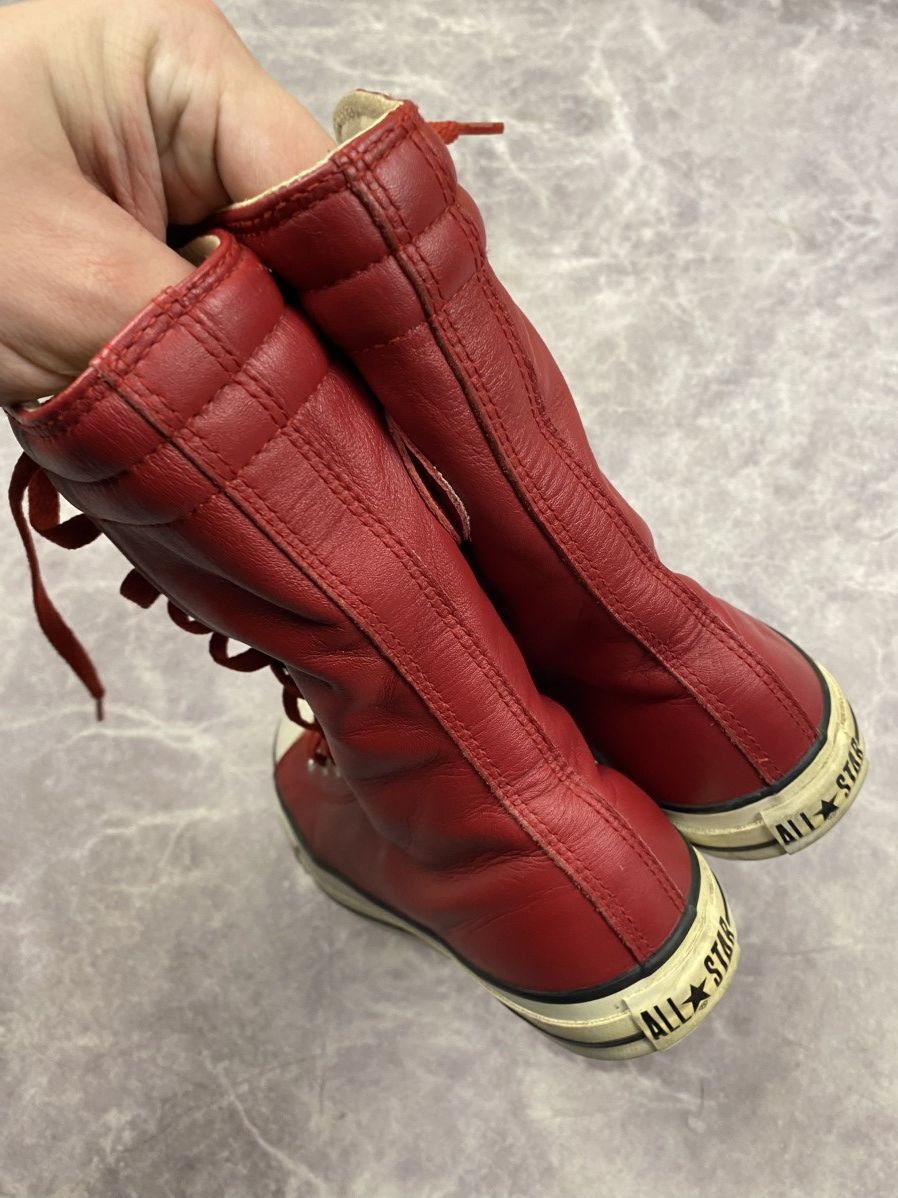 Converse Converse Y2K Vintage High Boxing Biker Moto Sneakers Lace-Up Size US 8.5 / IT 38.5 - 12 Thumbnail