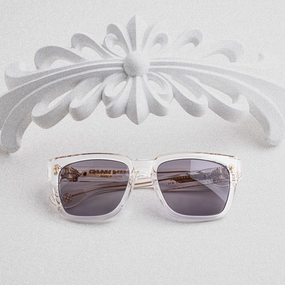 Chrome Hearts CHROME HEARTS BOX-OFFICER CRYSTAL SUNGLASSES Size ONE SIZE - 6 Thumbnail