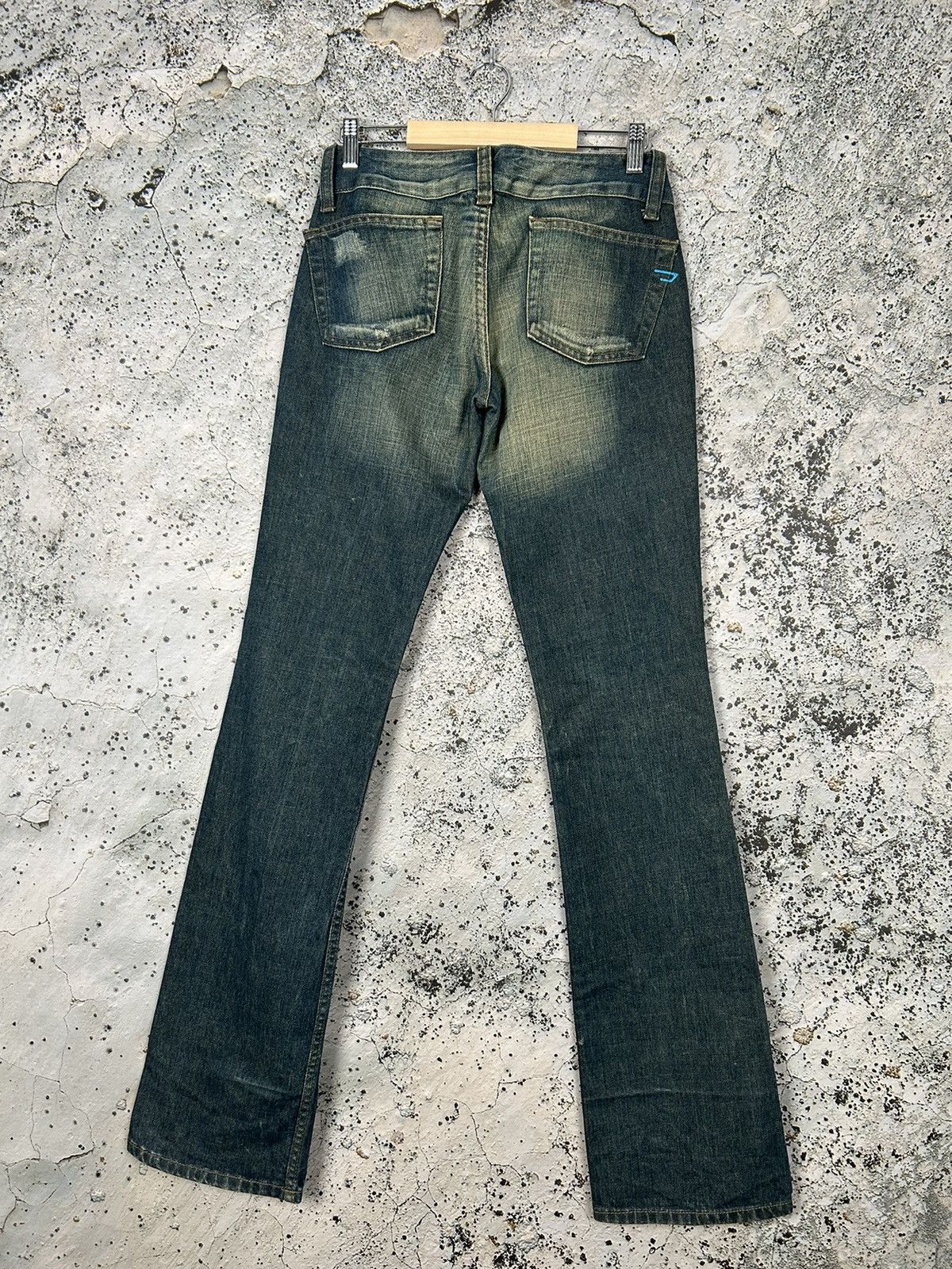 Diesel Vintage Diesel Flared Jeans Y2K Grunge Punk Rock Rare Size US 27 - 4 Thumbnail