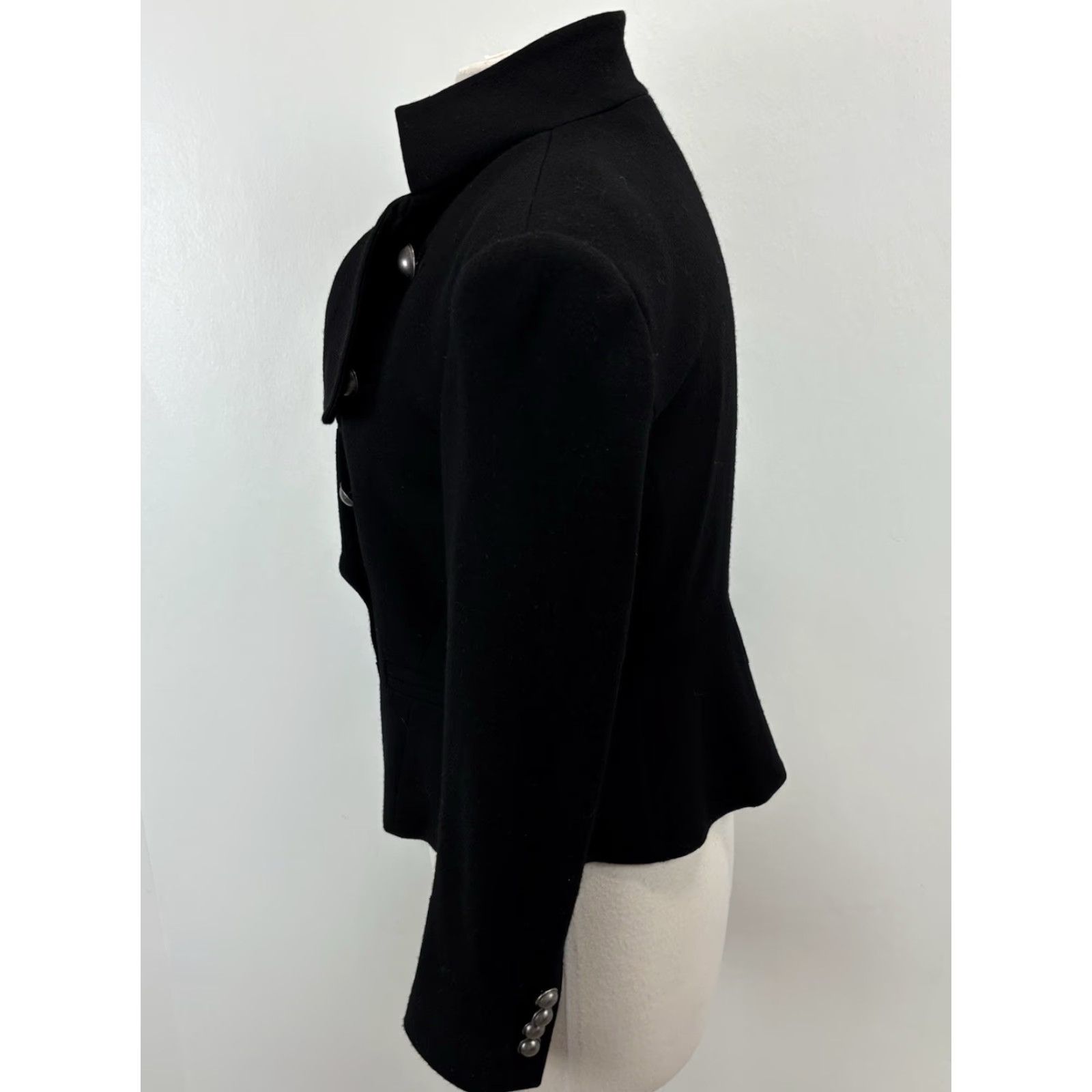 Ann Taylor Ann Taylor Blazer Wool Double Breasted Jacket Women’s 10P Petite Black Military Blazer Women’s Wool Blazer 10P Black Military Mens? Size L / US 10 / IT 46 - 4 Thumbnail