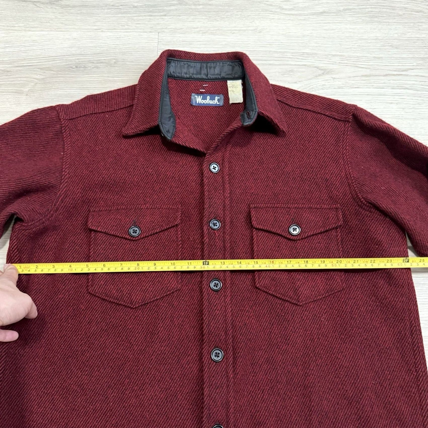 Vintage VINTAGE Woolrich Mackinaw Shirt Jacket Mens L Red Wool Blend Shacket Button Size US L / EU 52-54 / 3 - 6 Thumbnail