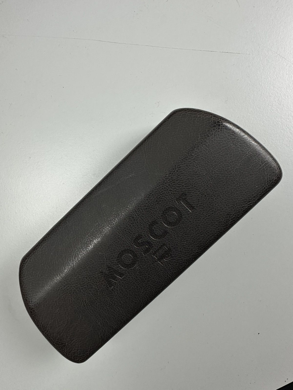 Moscot Moscot Eyeglasses Case – Brown Leather Look (Hard Case) Size ONE SIZE - 1 Thumbnail