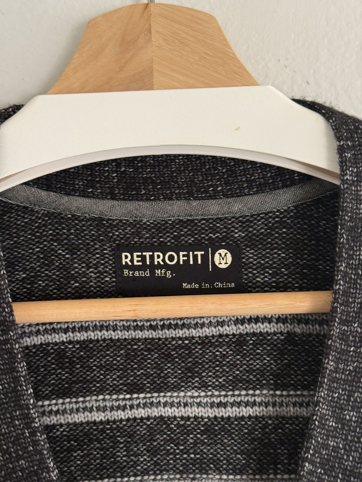 Retrofit Retrofit Brand Mfg. Striped Knit Cardigan Vintage Black Size US M / EU 48-50 / 2 - 10 Thumbnail