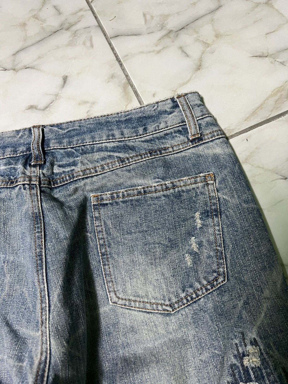 If Six Was Nine × Japanese Brand VINTAGE 90’S STYLE ART JAPAN DISTRESS JEAN Size US 31 - 21 Thumbnail