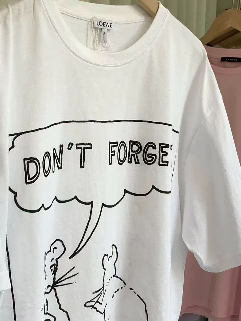 Loewe LOEWE Comic book mouse slogan short sleeve T-shirt Size XS / US 0-2 / IT 36-38 - 6 Thumbnail