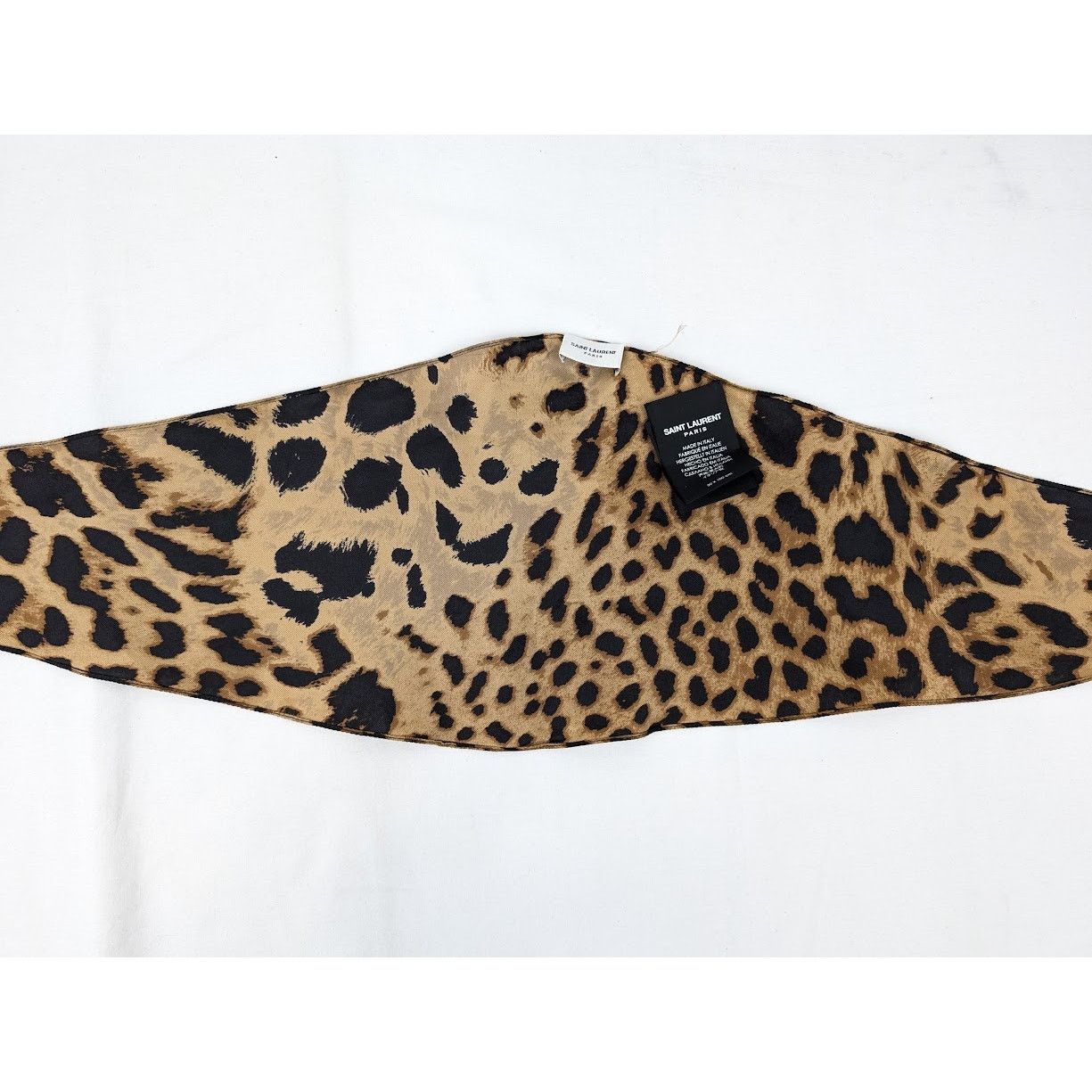 Saint Laurent Paris o1rshd1 Size: OS / Lavalliere Leopard Musseline Light Brown Size ONE SIZE - 12 Thumbnail