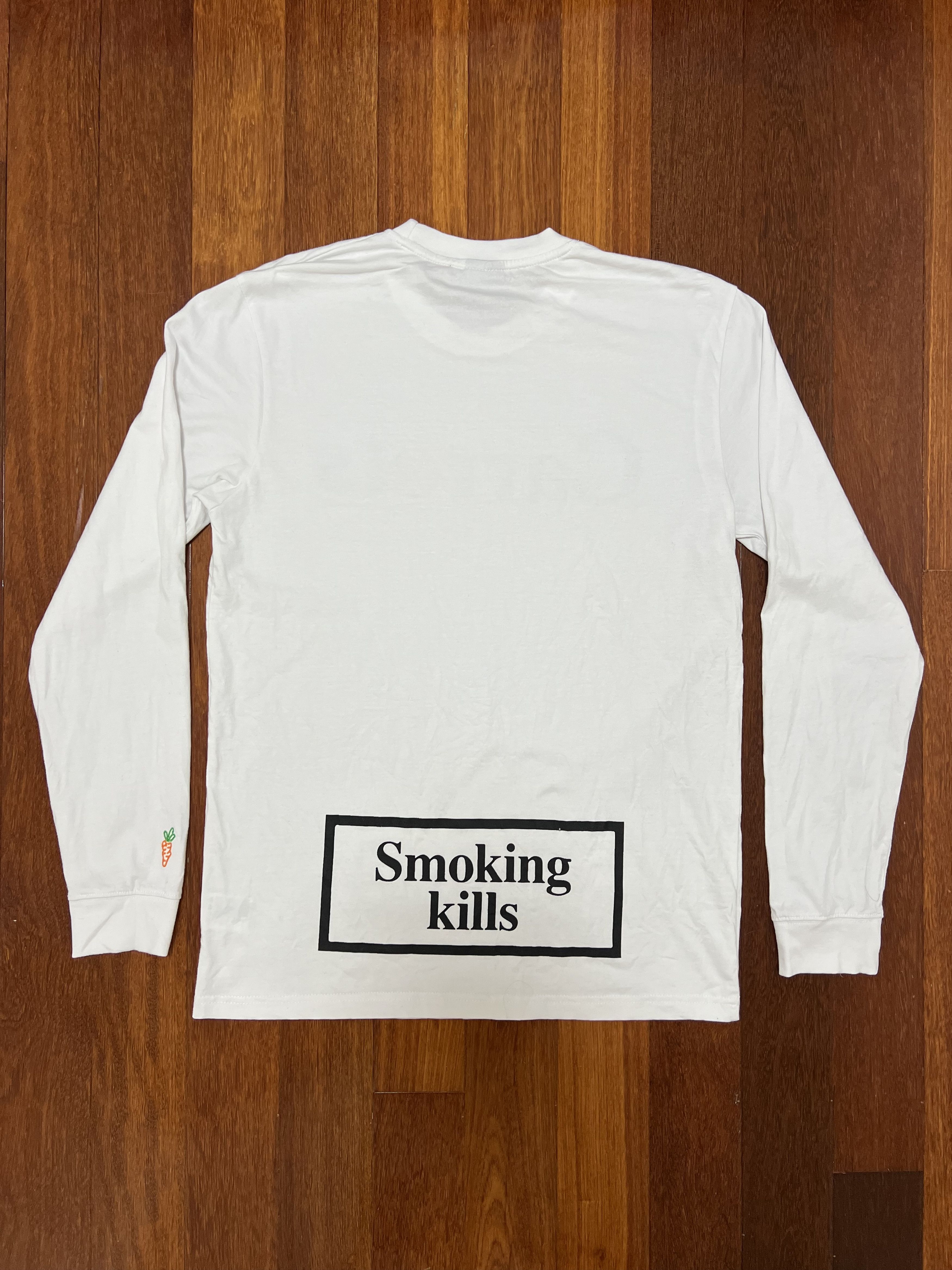 Carrots by Anwar Carrots 💚 FR2 x Carrots By Anwar Carrots Smoking Kills Longsleeve Size US L / EU 52-54 / 3 - 2 Thumbnail
