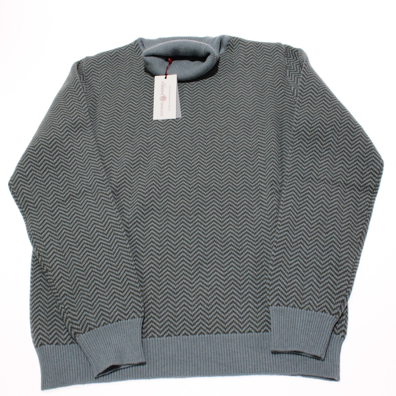 Luciano Barbera Luciano Barbera Sweater Size US XL in Blue Size US XL / EU 56 / 4 - 3 Thumbnail