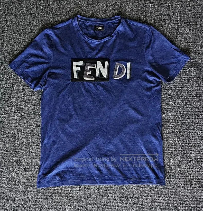 Fendi Fendi Blue Short Sleeve T. Size US L / EU 52-54 / 3 - 1 Thumbnail