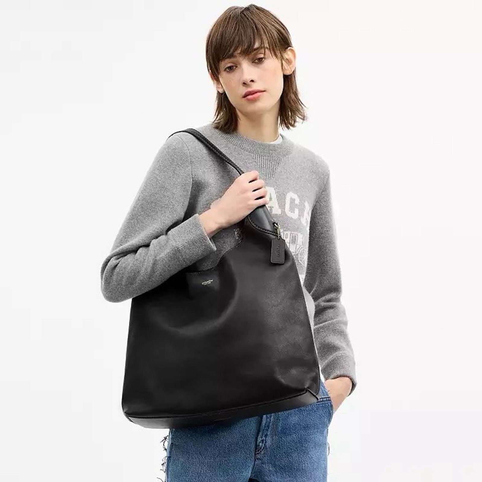 Coach NWT Coach Brooklyn Shoulder Bag 39 CU044 Black(no Silk) Size ONE SIZE - 8 Thumbnail